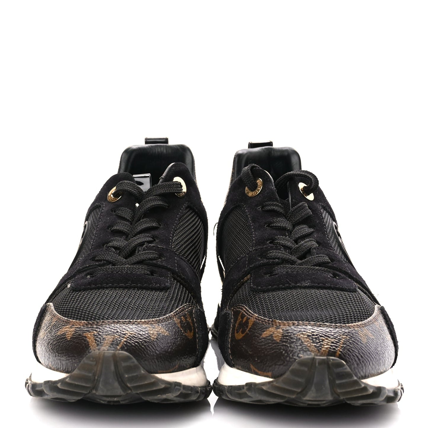 Louis Vuitton Suede Monogram Run Away Sneakers 36.5