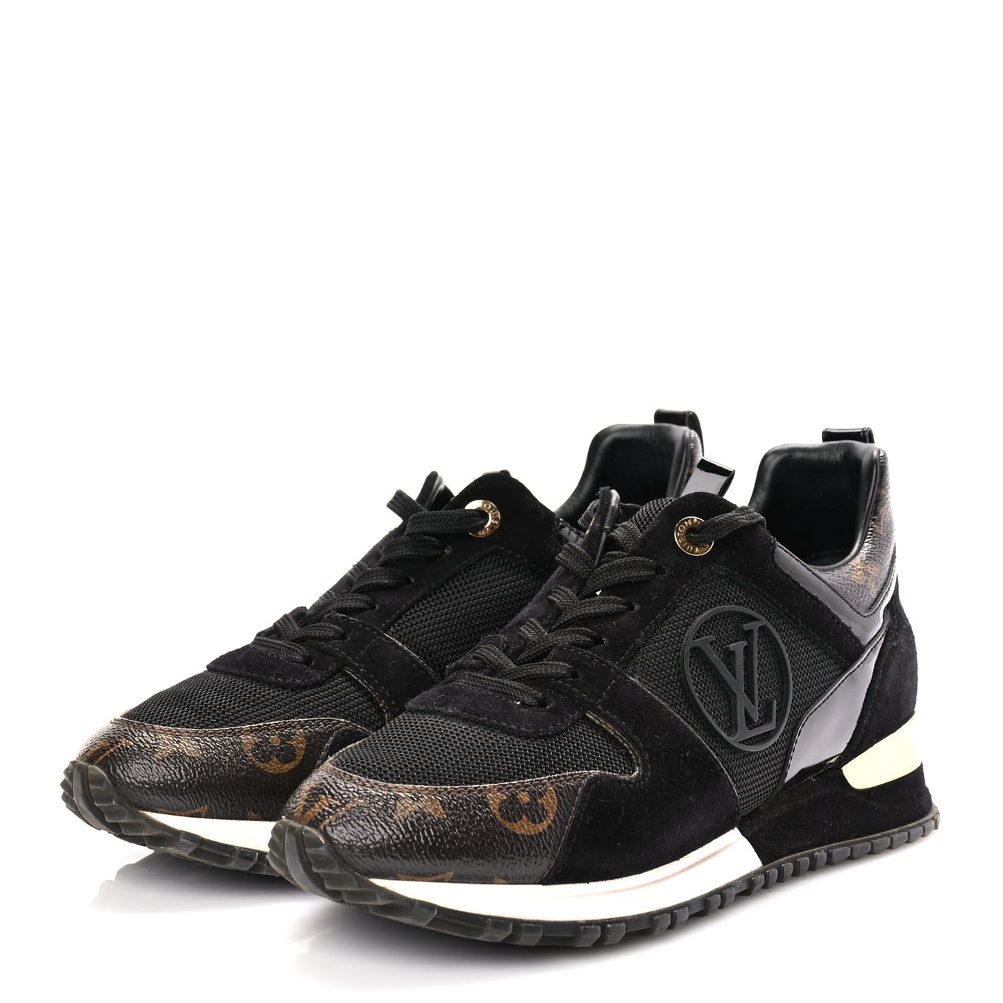 Louis Vuitton Suede Monogram Run Away Sneakers 36.5