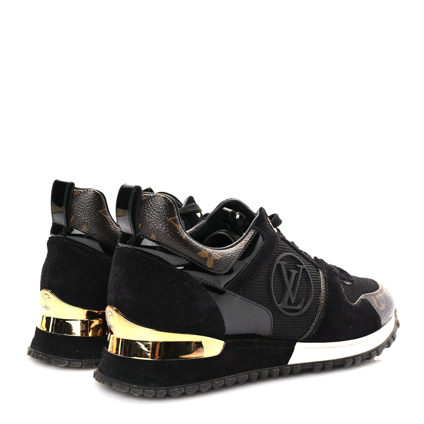 Louis Vuitton Suede Monogram Run Away Sneakers 36.5