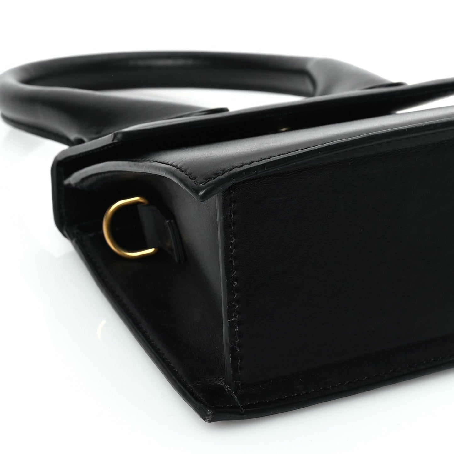Jacquemus Smooth Calfskin Le Chiquito Moyen Black