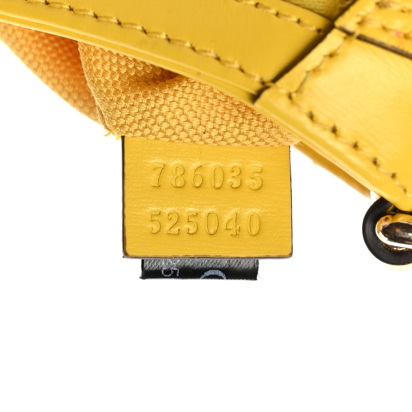 Gucci Calfskin Monogram Mini Moon Side Shoulder Bag Yellow