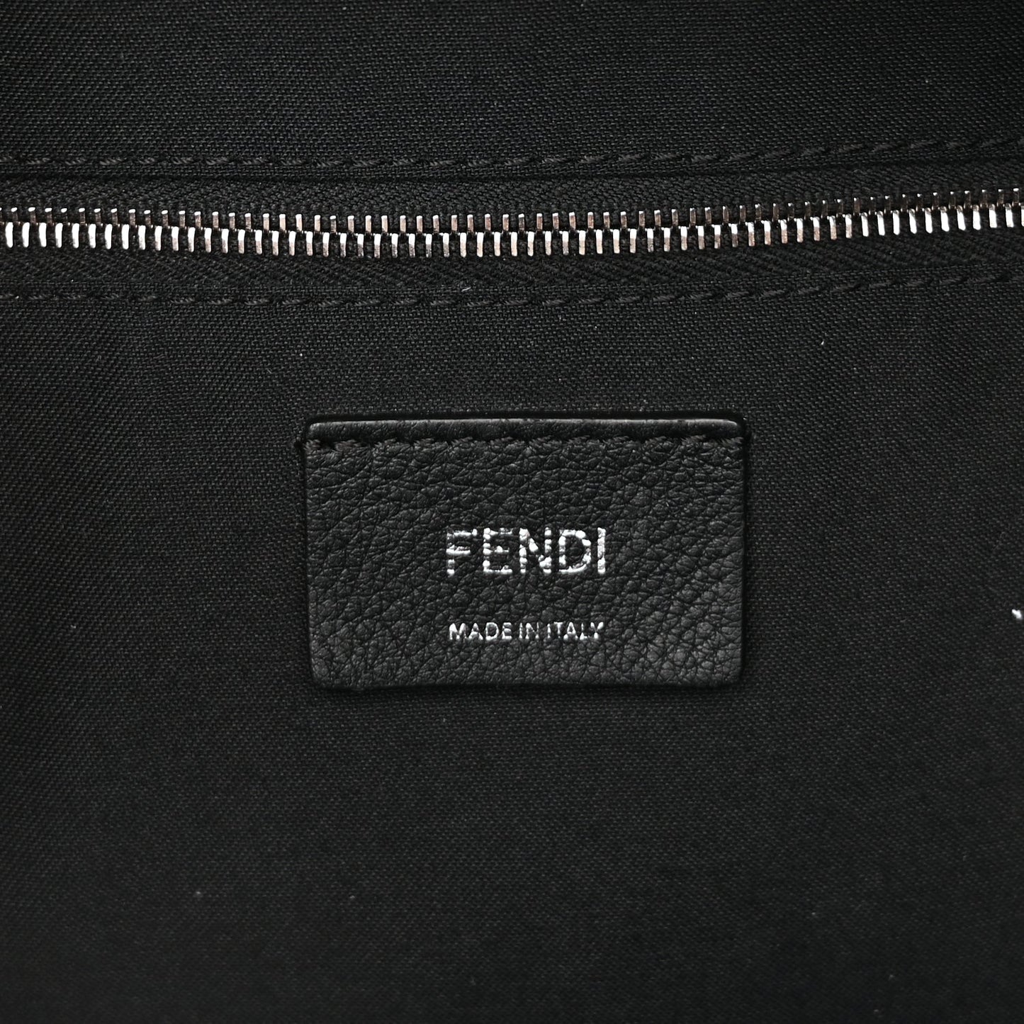 Fendi Vitello Dolce Fox Elaphe Ayers Hypnoteyes Large Backpack  Black Giallo Multicolor