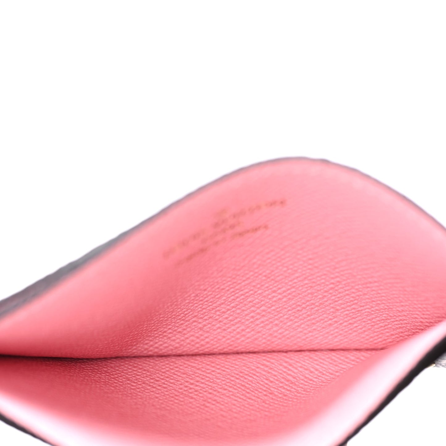 Louis Vuitton Damier Ebene Studded Card Holder Pink