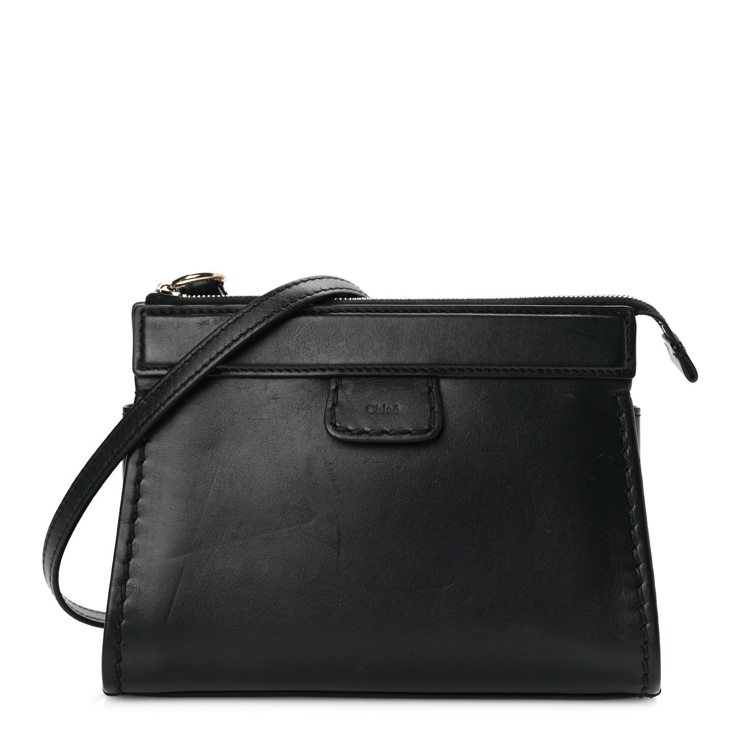 Chloe Calfskin Mini Edith Crossbody Black