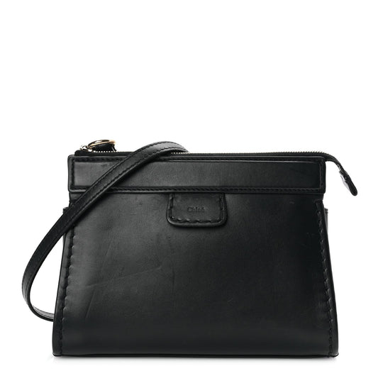 Chloe Calfskin Mini Edith Crossbody Black