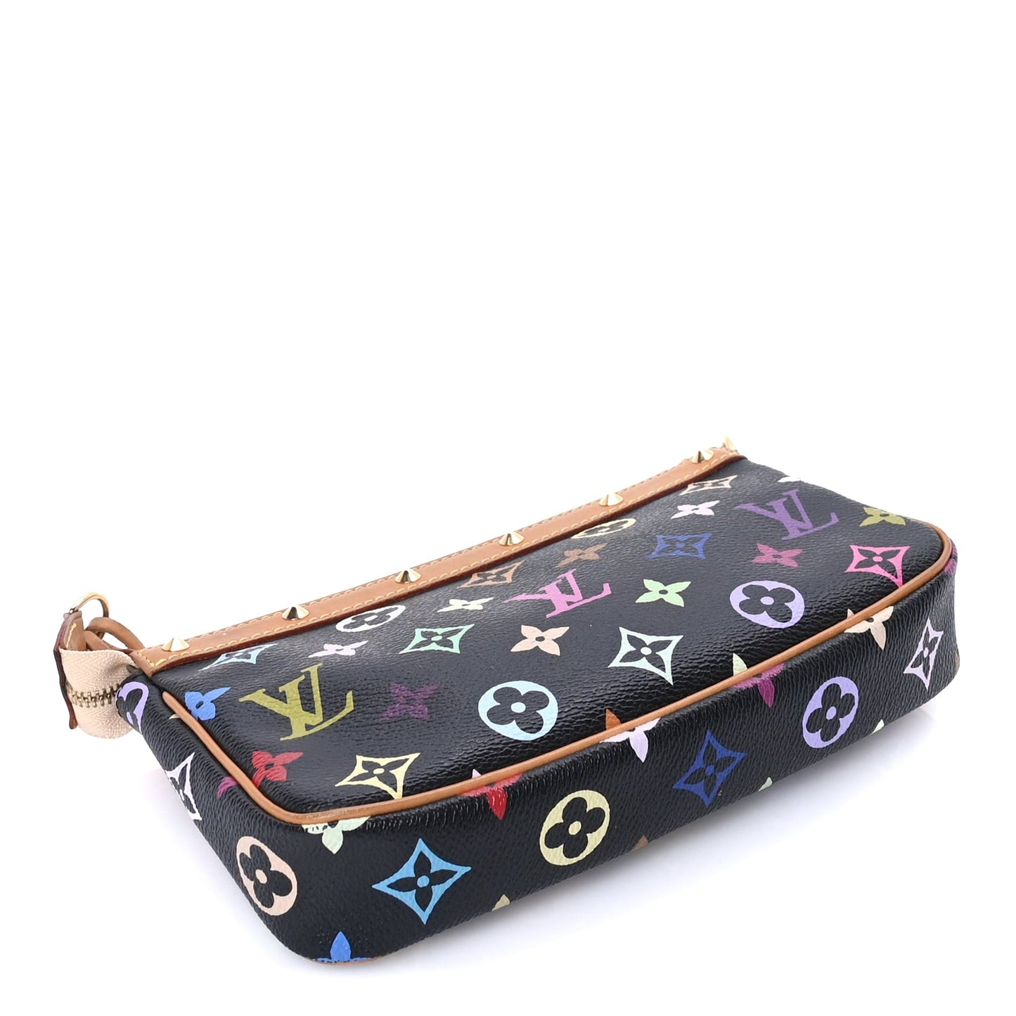 Louis Vuitton Monogram Multicolor Pochette Accessories  Black
