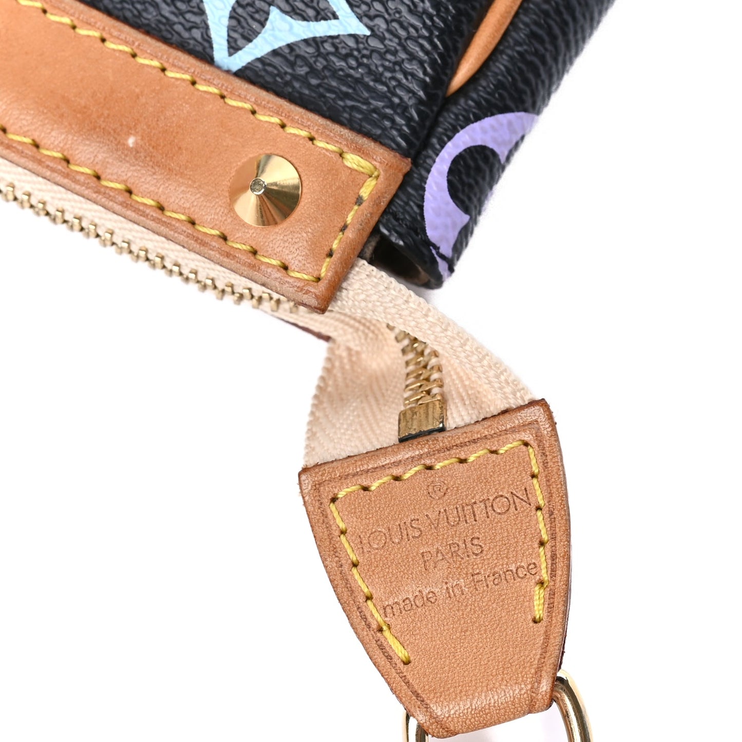 Louis Vuitton Monogram Multicolor Pochette Accessories  Black