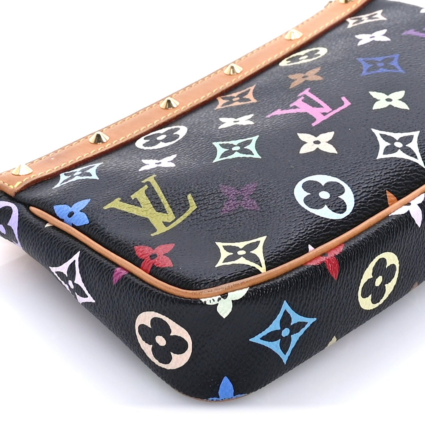 Louis Vuitton Monogram Multicolor Pochette Accessories  Black
