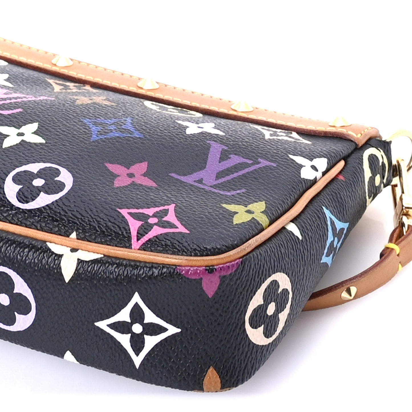 Louis Vuitton Monogram Multicolor Pochette Accessories  Black