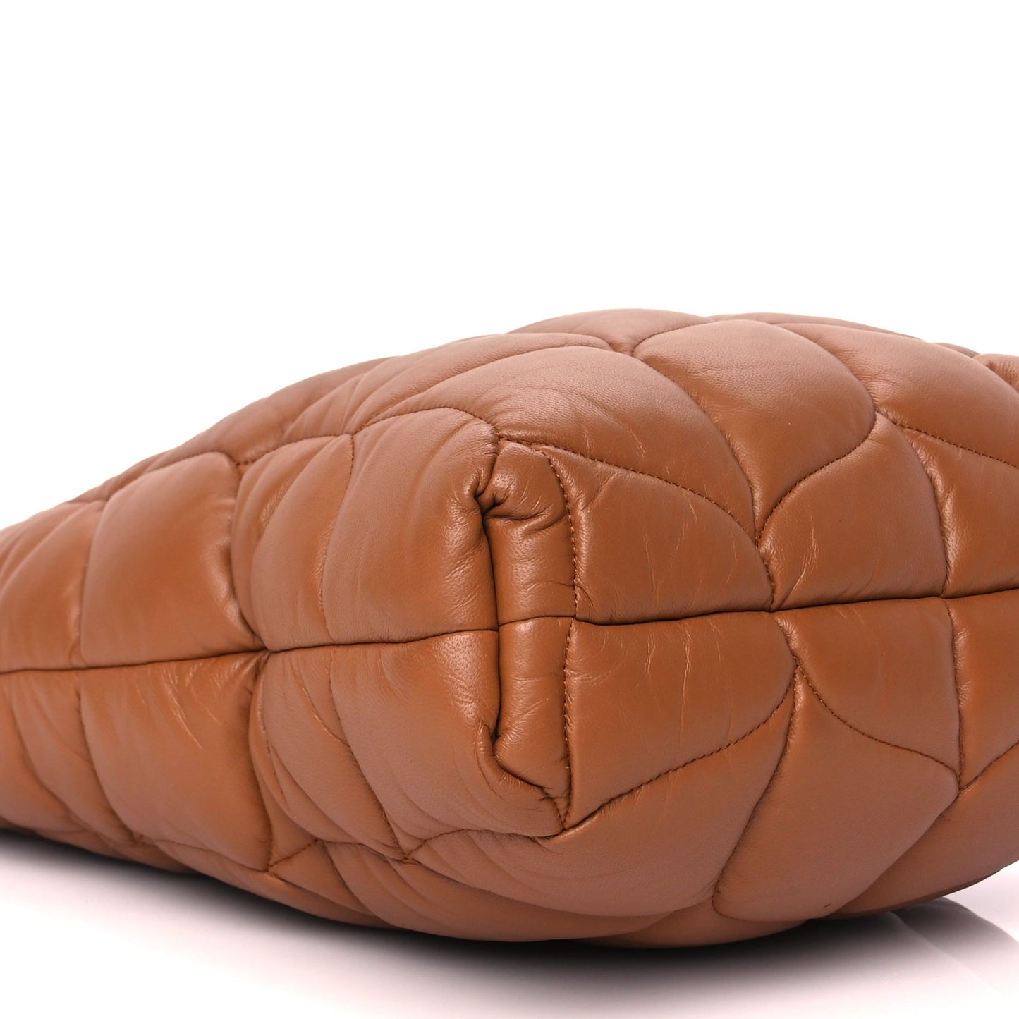 Mulberry Nappa Pillow Quilted Big Softie Tote Tobacco