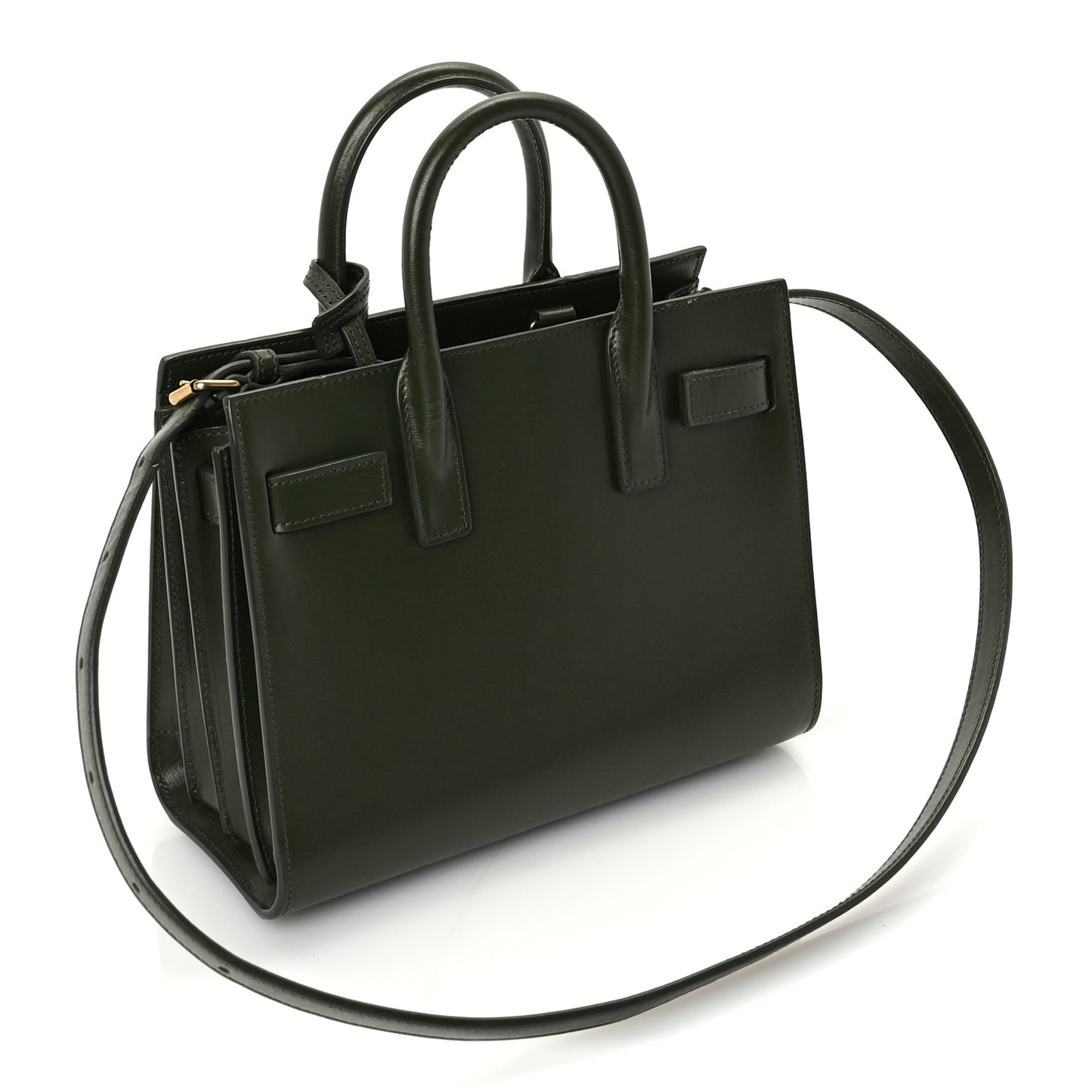 Saint Laurent Calfskin Nano Sac De Jour Green