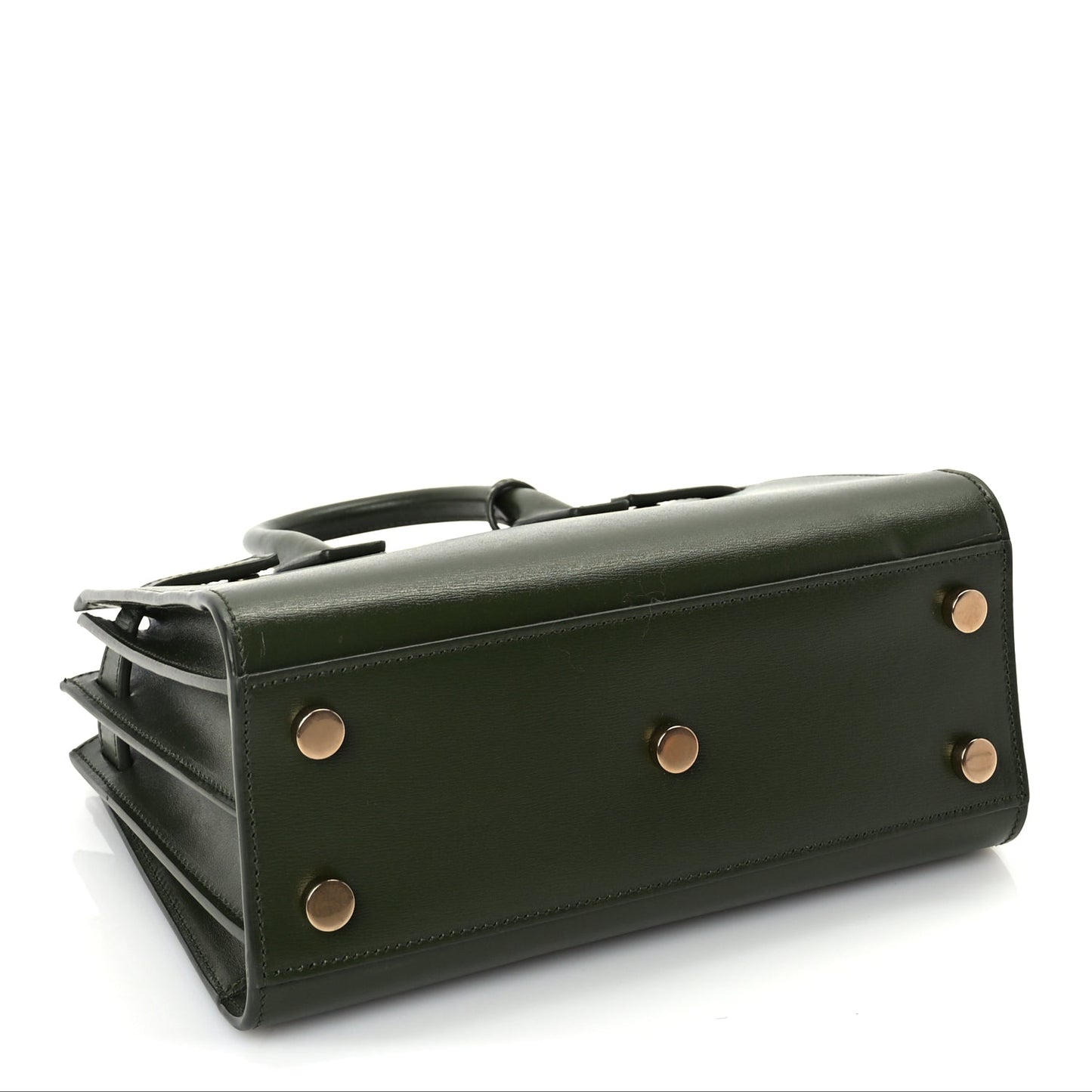Saint Laurent Calfskin Nano Sac De Jour Green