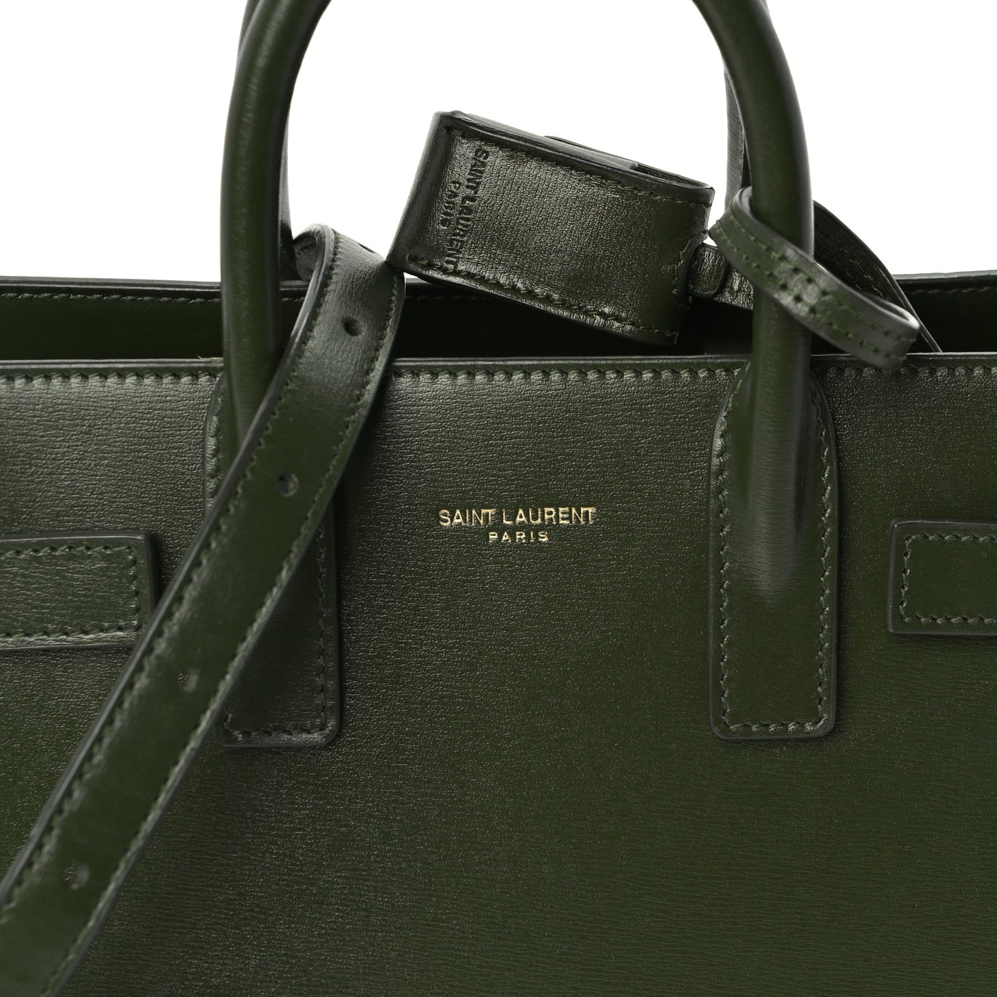 Saint Laurent Calfskin Nano Sac De Jour Green