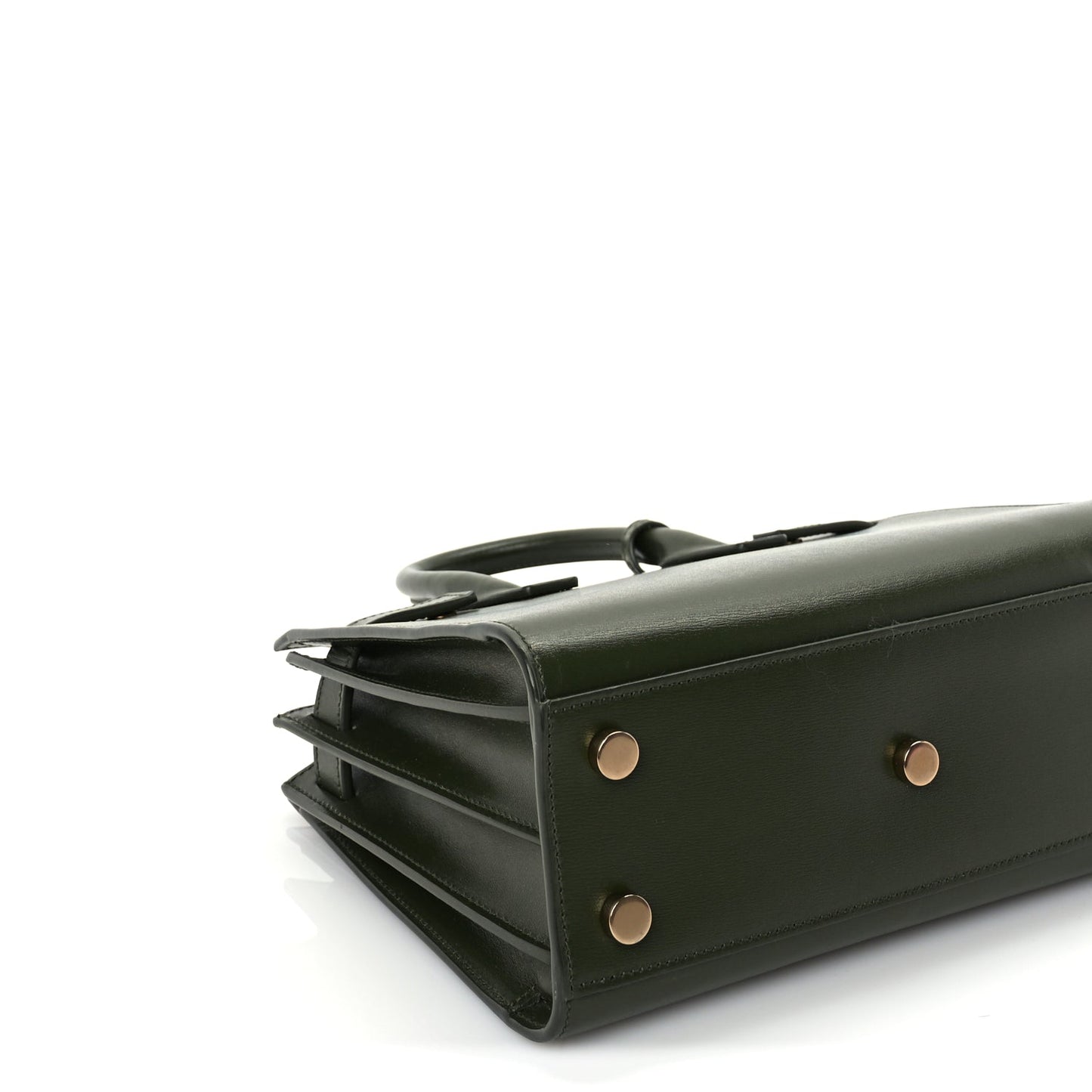 Saint Laurent Calfskin Nano Sac De Jour Green