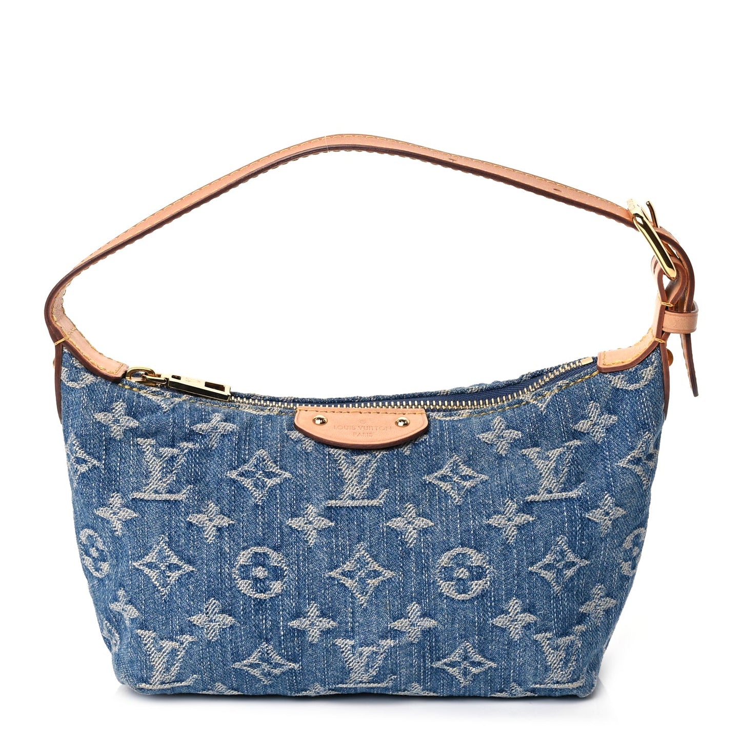 Louis Vuitton Monogram Denim Hills Pochette Blue