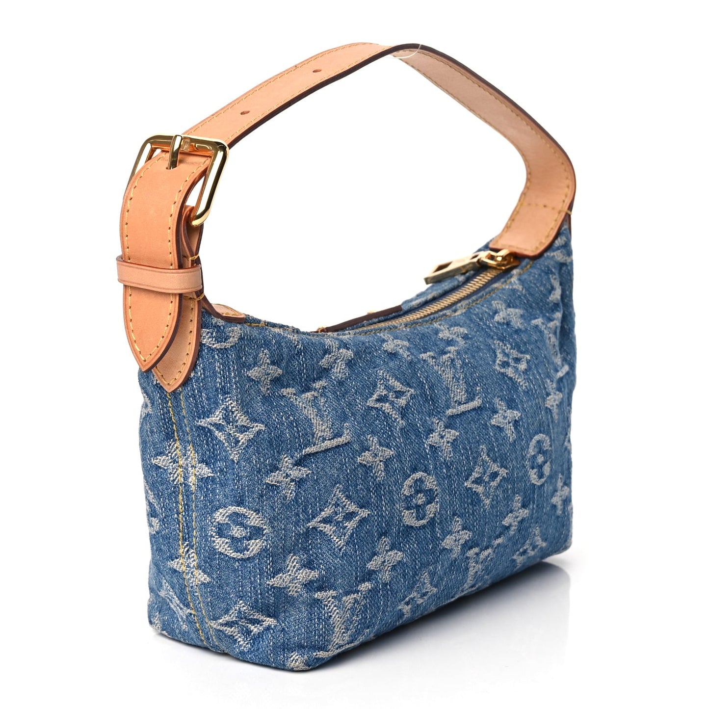 Louis Vuitton Monogram Denim Hills Pochette Blue