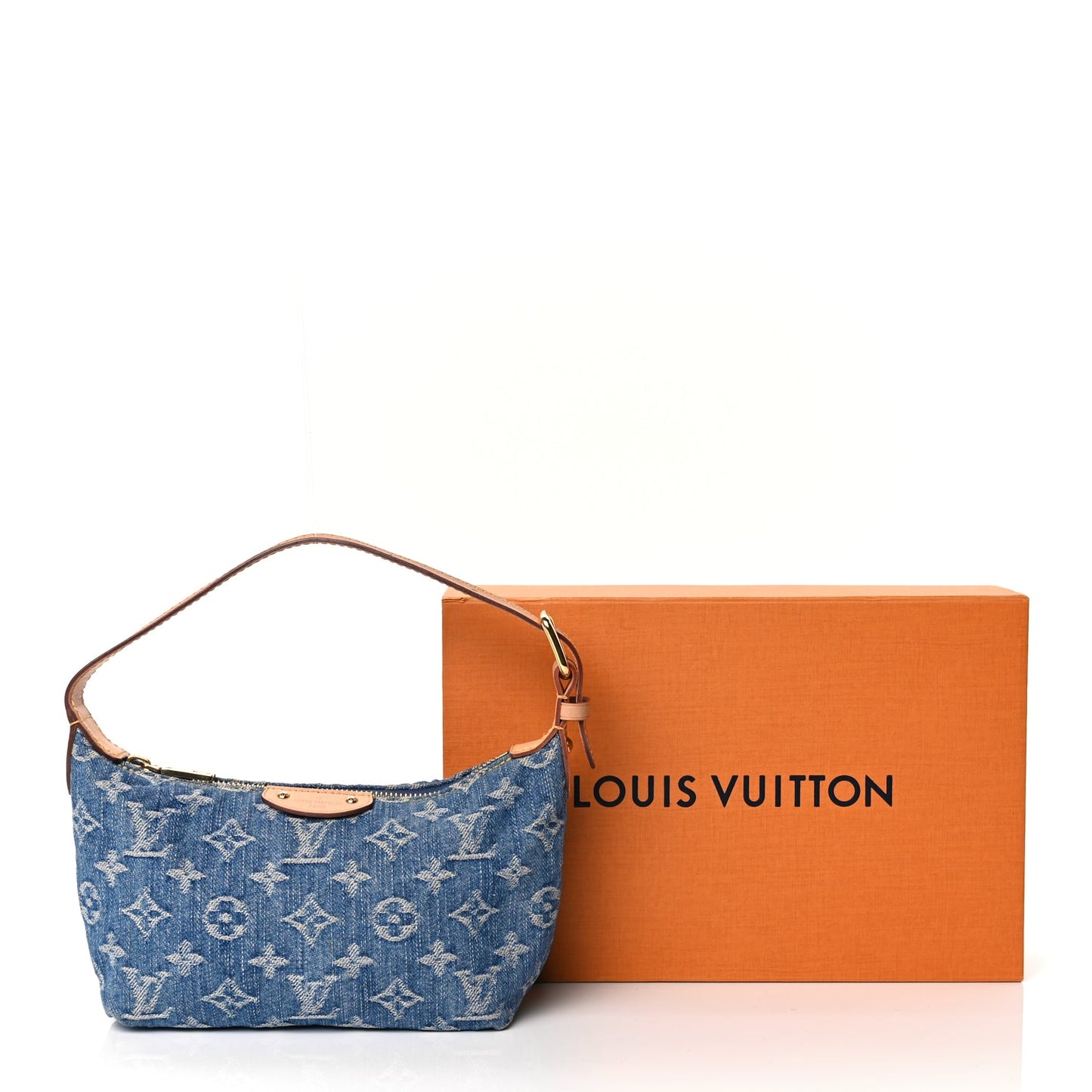 Louis Vuitton Monogram Denim Hills Pochette Blue