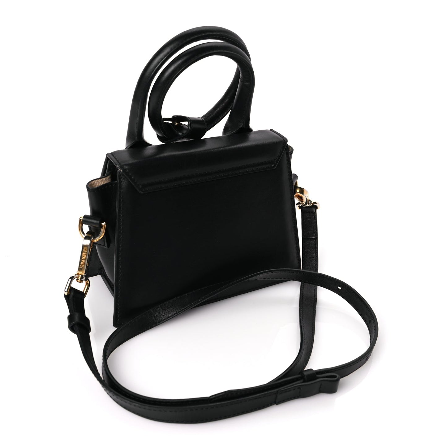 Jacquemus Smooth Calfskin Le Chiquito Noeud Black