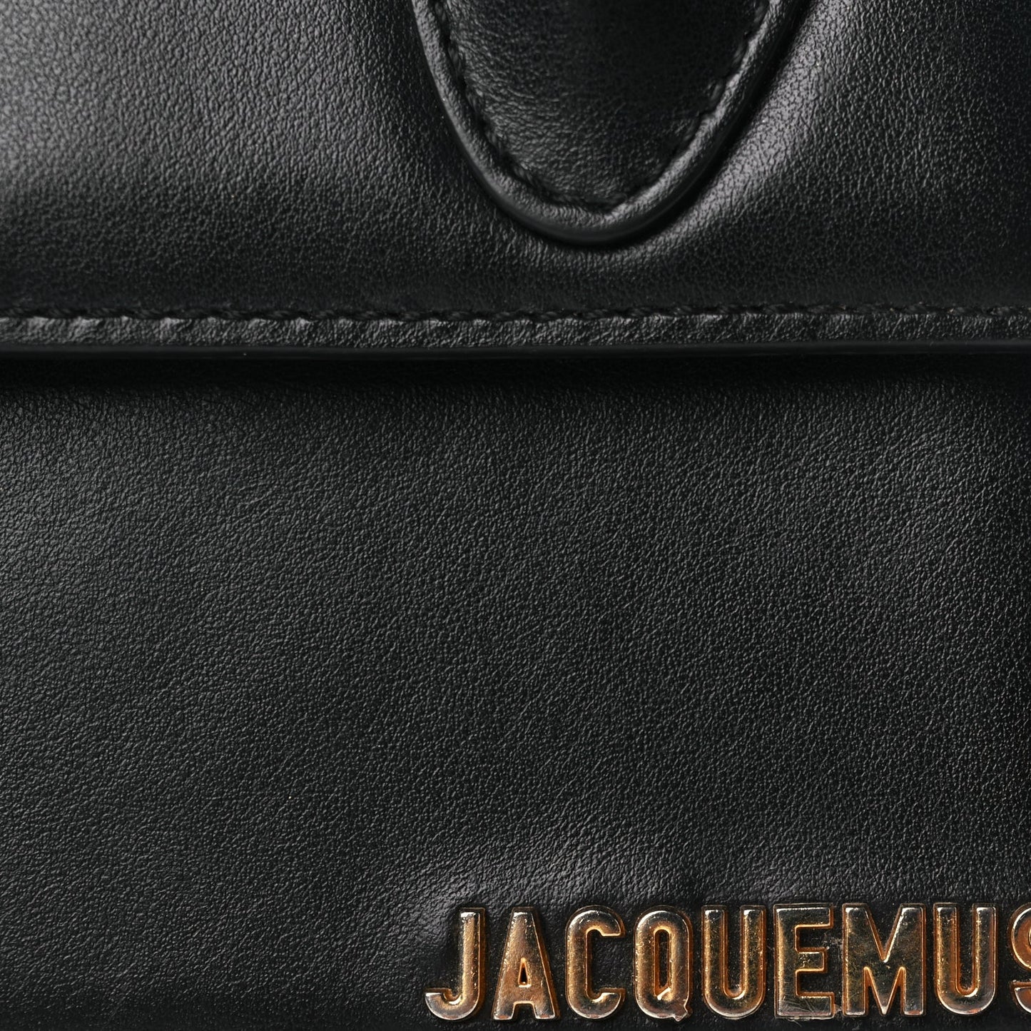 Jacquemus Smooth Calfskin Le Chiquito Noeud Black