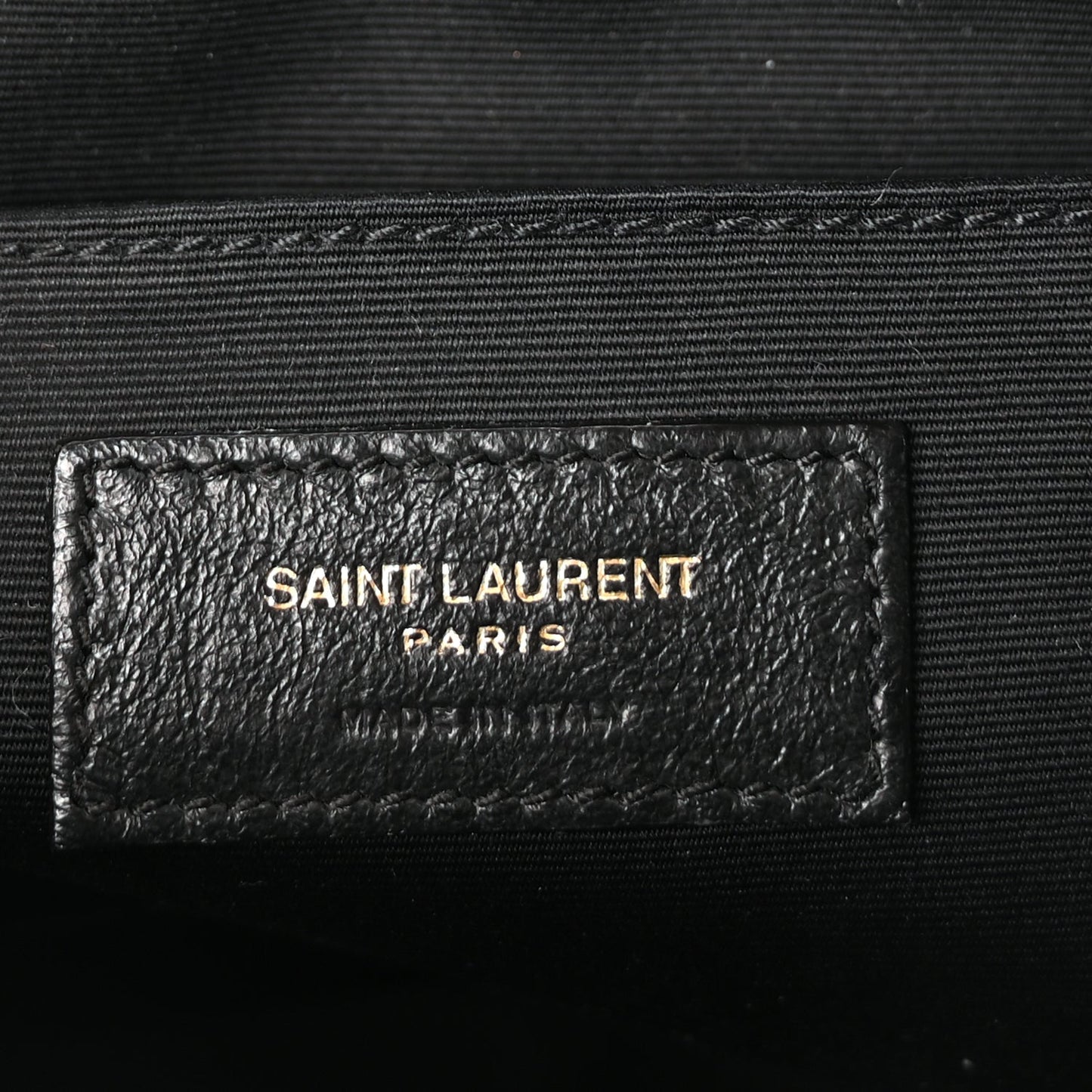 Saint Laurent Calfskin Matelasse Monogram Lou Camera Bag Black
