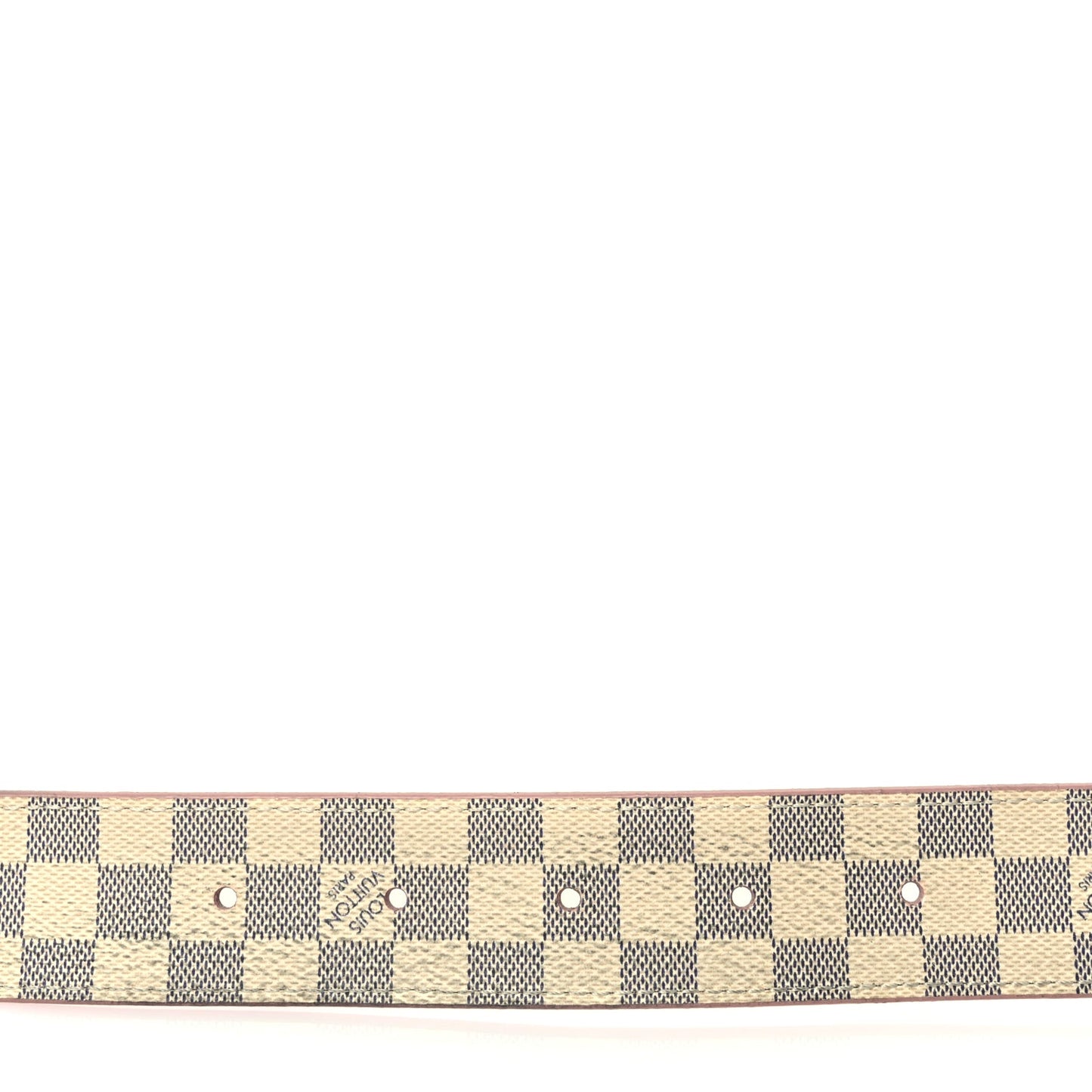 Louis Vuitton Damier Azur 30mm LV Initiales Reversible Belt 85 34 Pink