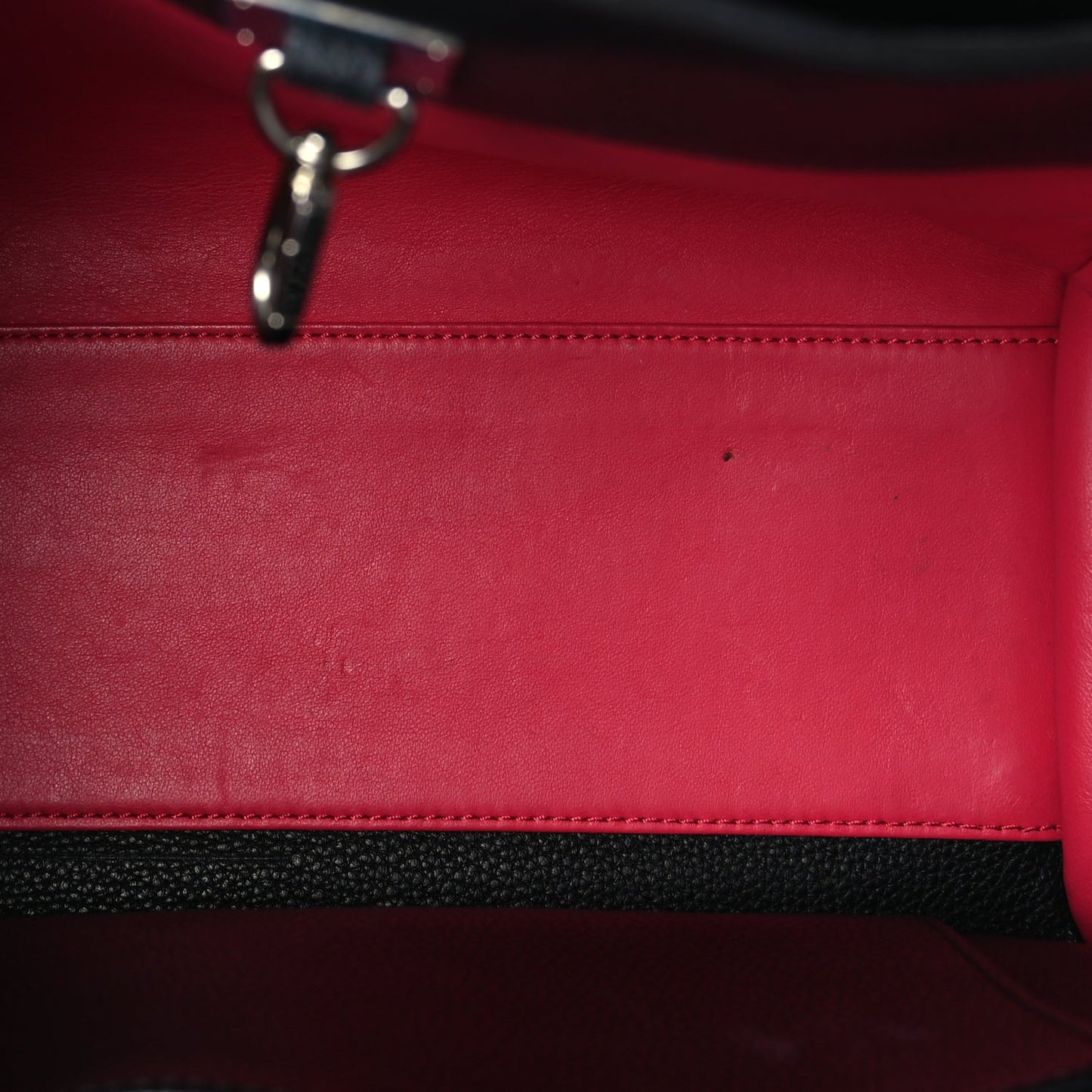 Louis Vuitton Taurillon City Steamer PM Black Fuchsia