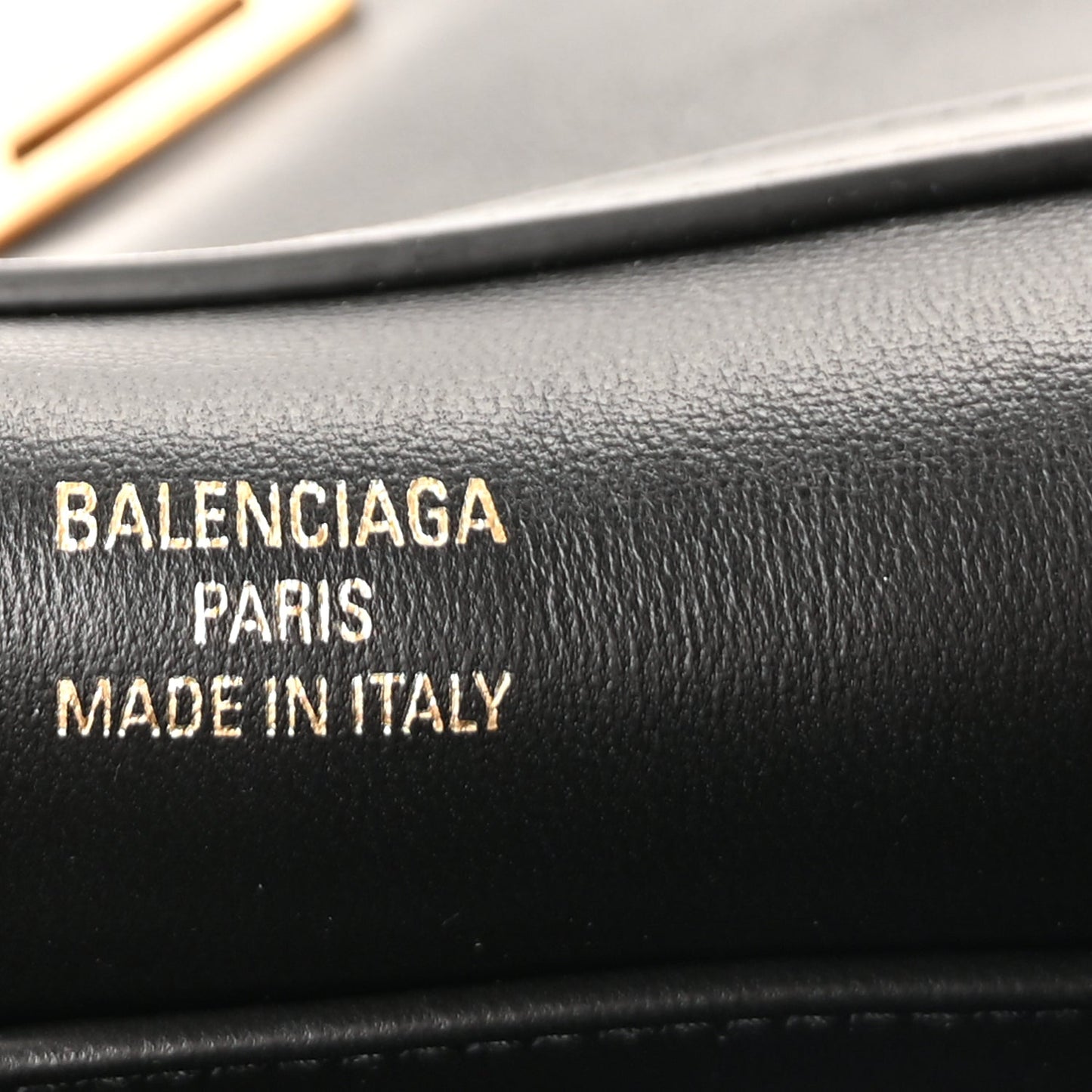 Balenciaga Natural Smooth Calfskin Small Rodeo Top Handle Handbag Black