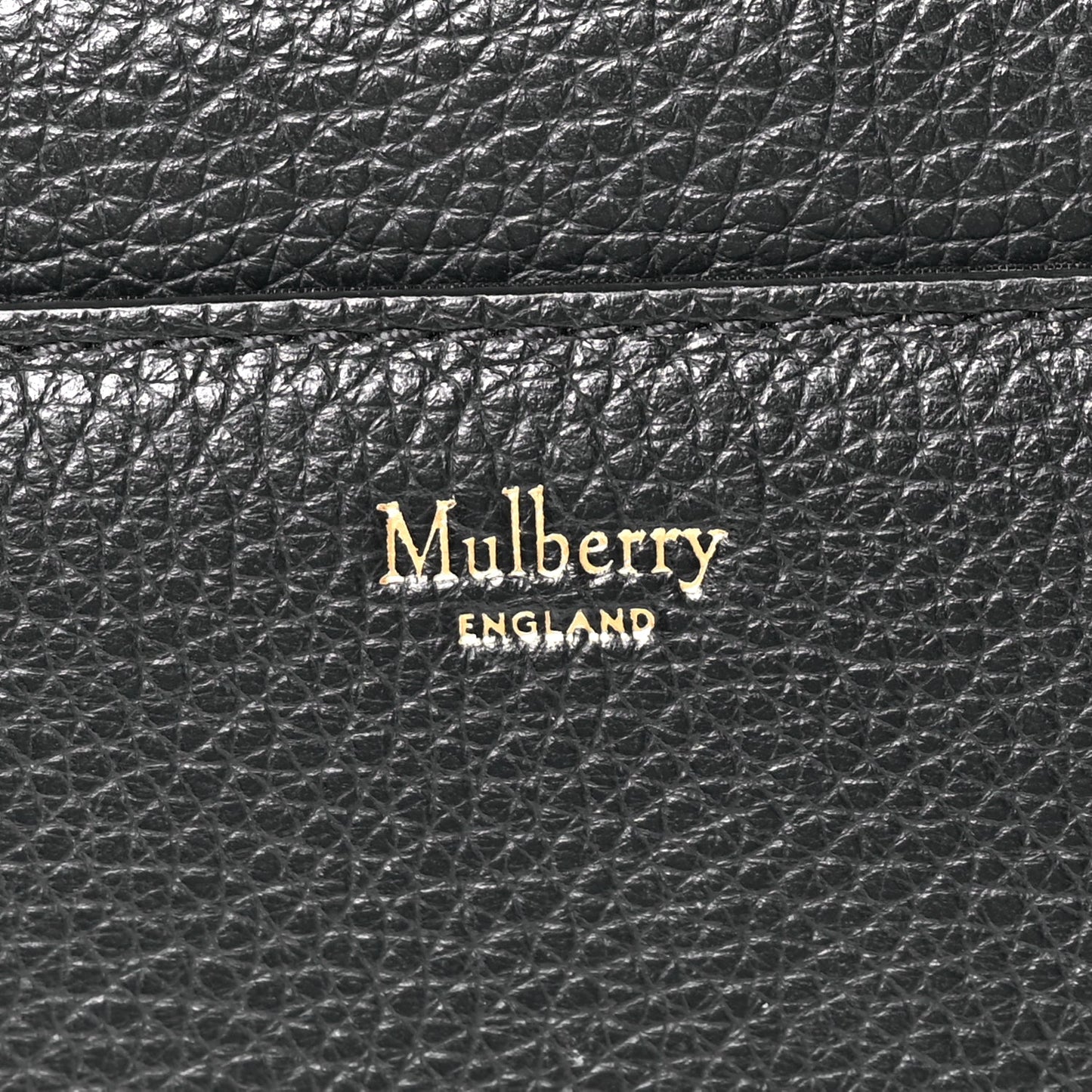 Mulberry Small Classic Grain Calfskin Medium Darley  Black