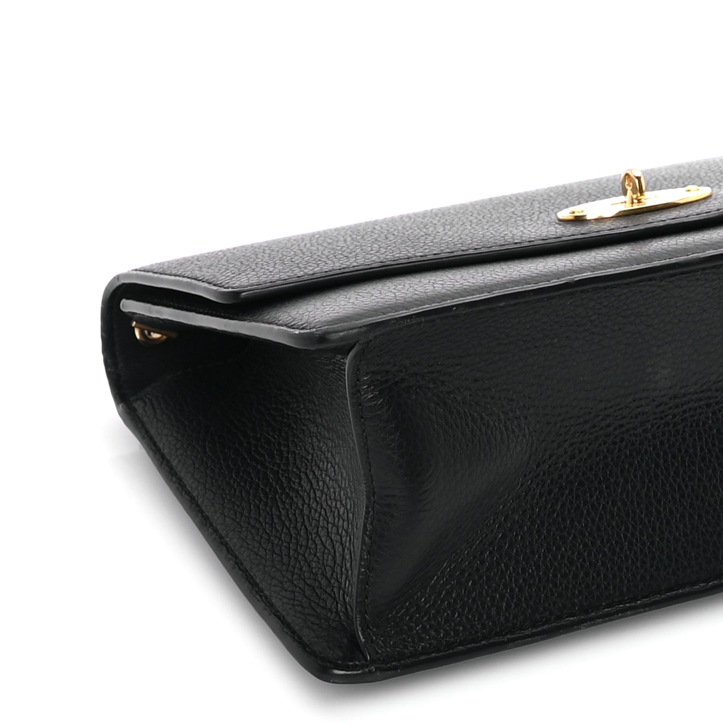 Mulberry Small Classic Grain Calfskin Medium Darley  Black