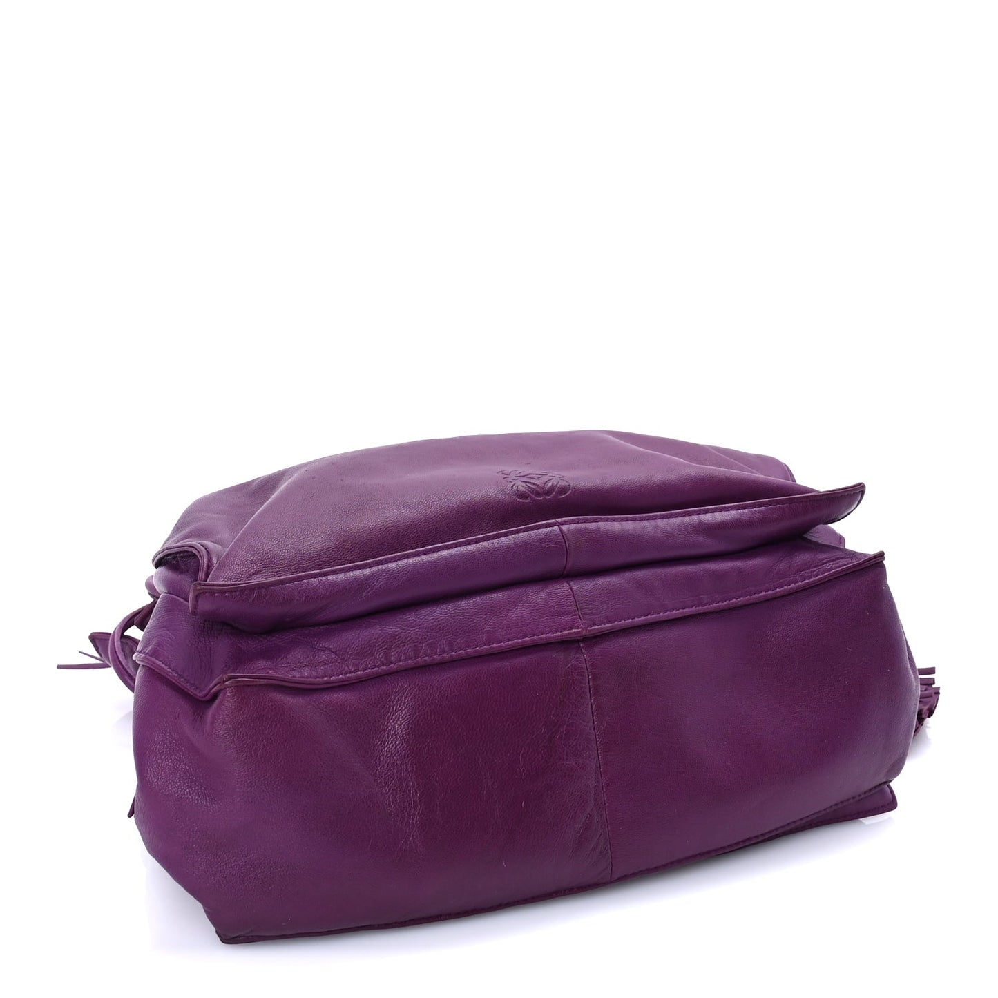 Loewe Calfskin Flamenco Shoulder Bag  Purple