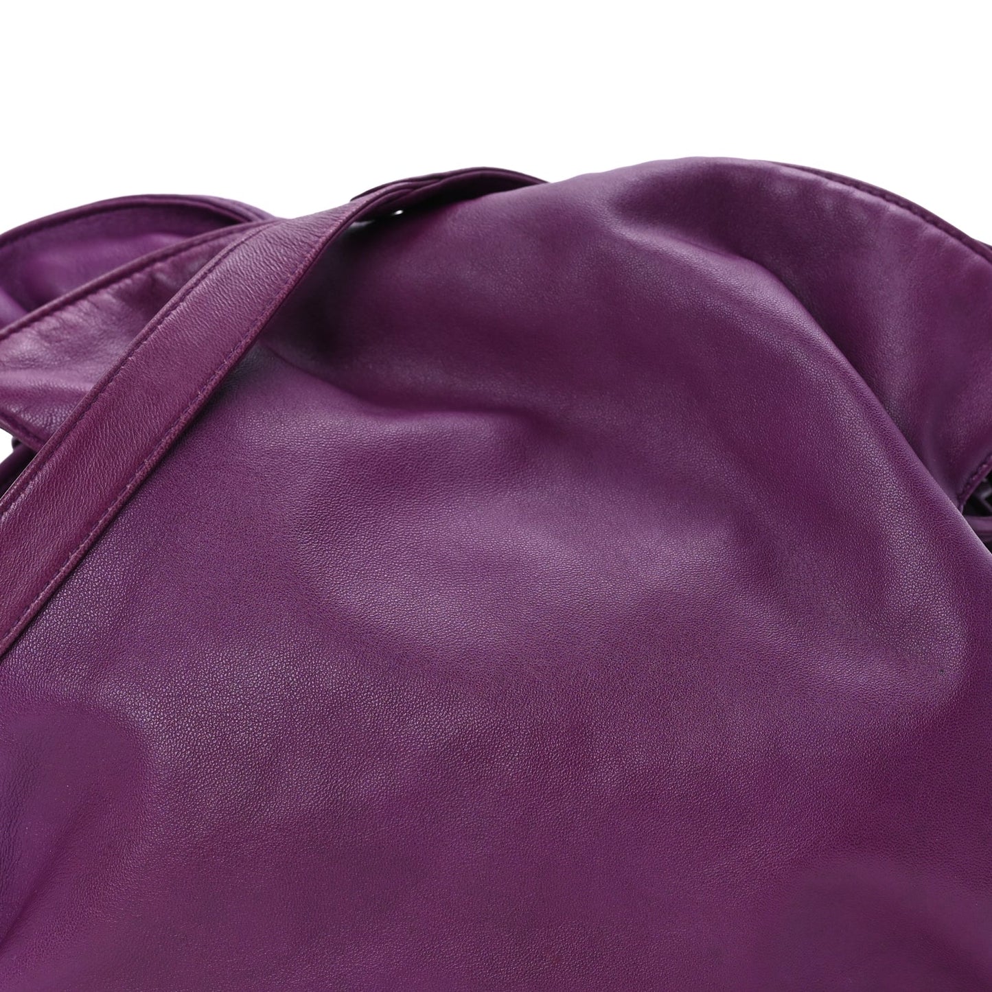 Loewe Calfskin Flamenco Shoulder Bag  Purple