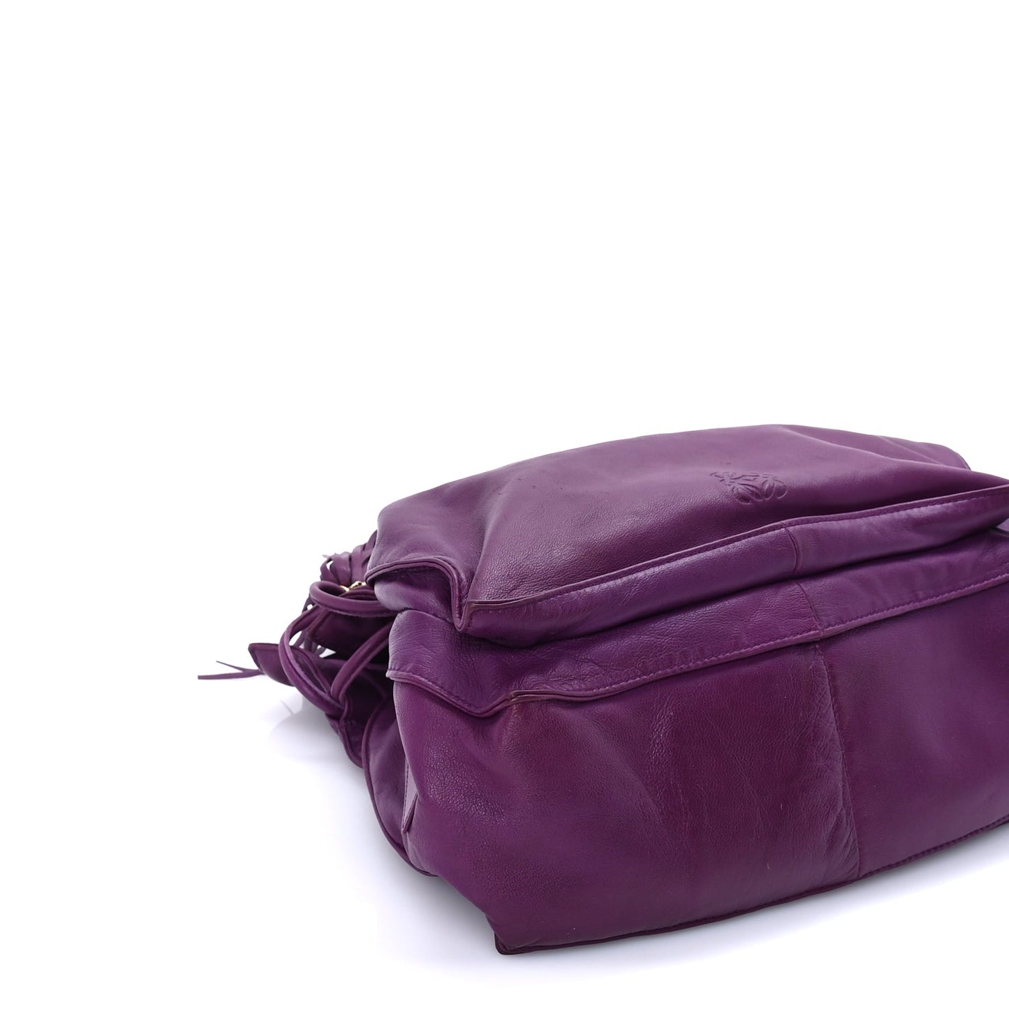 Loewe Calfskin Flamenco Shoulder Bag  Purple