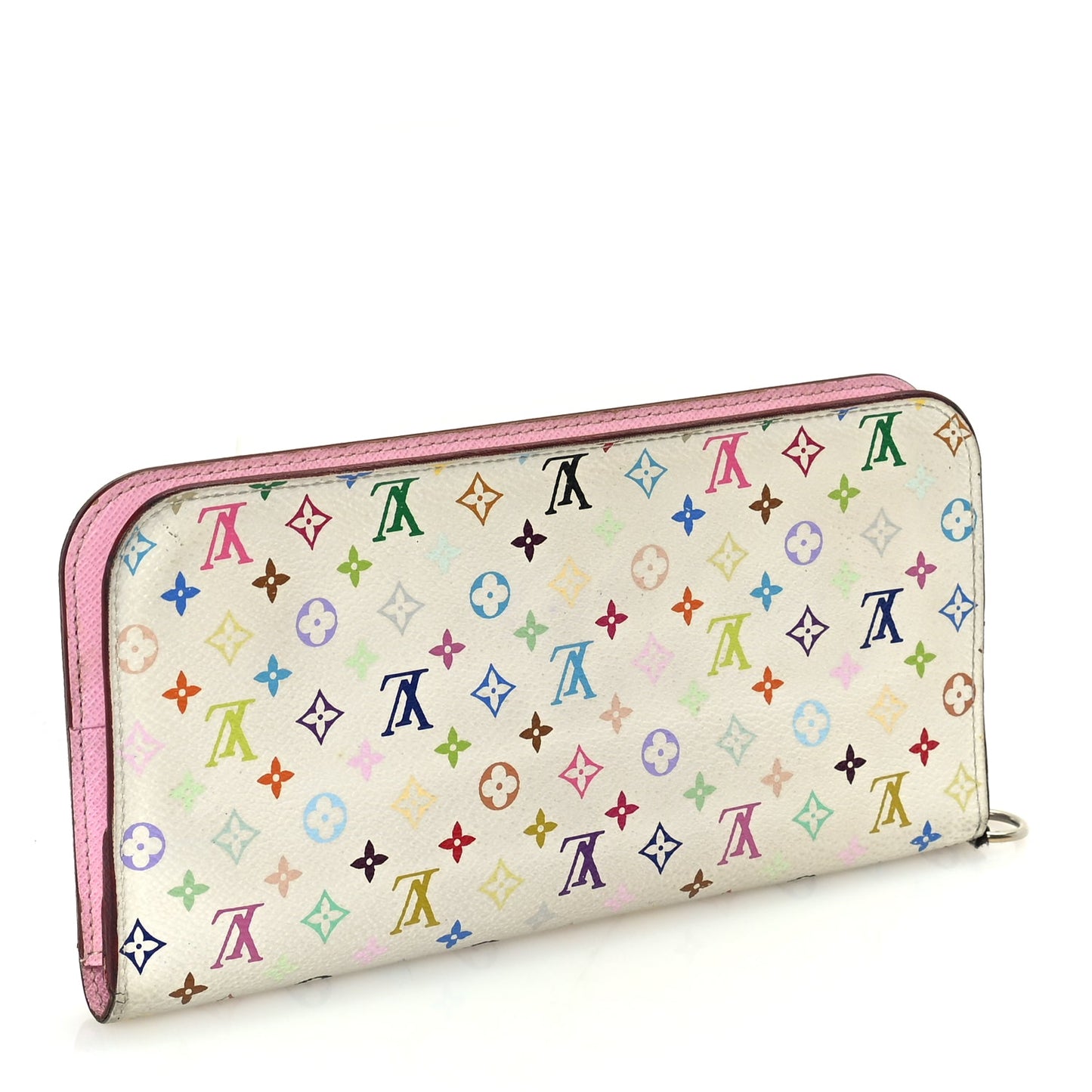 Louis Vuitton Monogram Multicolor Insolite Wallet White Litchi