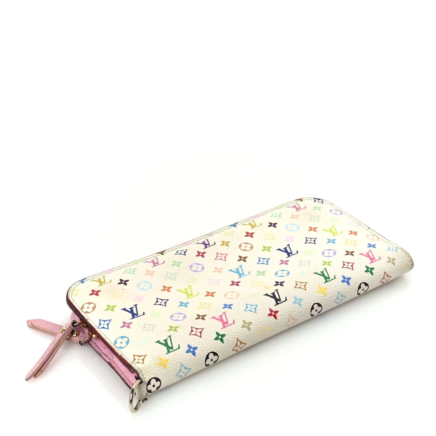 Louis Vuitton Monogram Multicolor Insolite Wallet White Litchi