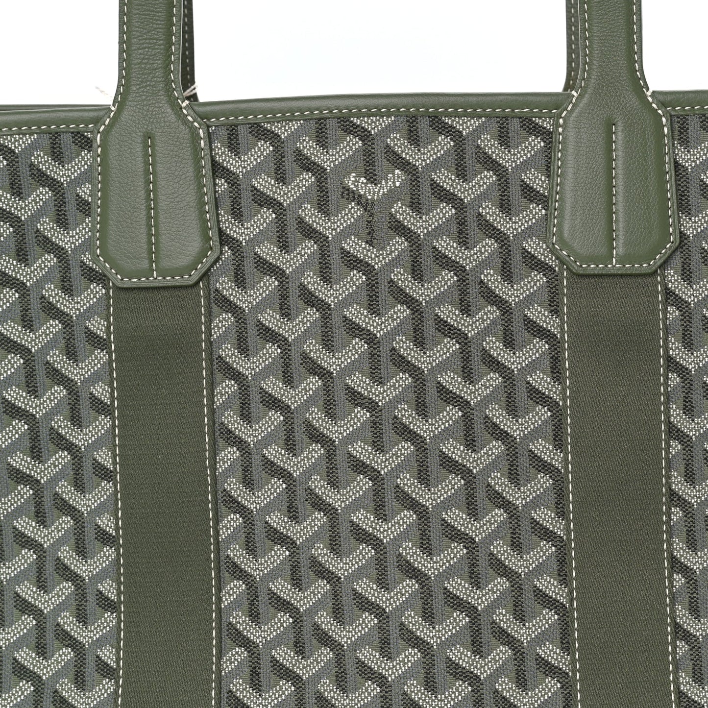 Goyard Jacquard Villette MM Tote  Khaki