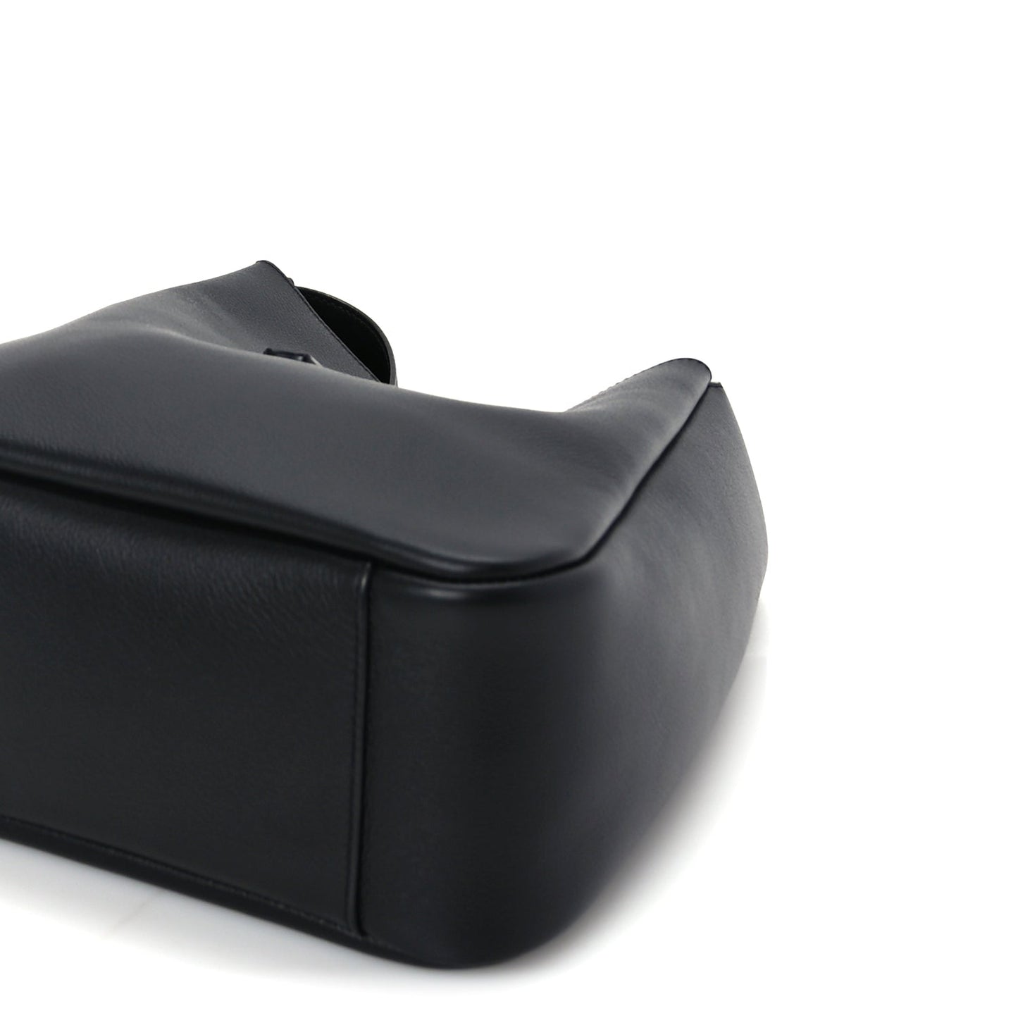 Saint Laurent Grained Calfskin Small Le 5 A 7 Supple Hobo Black