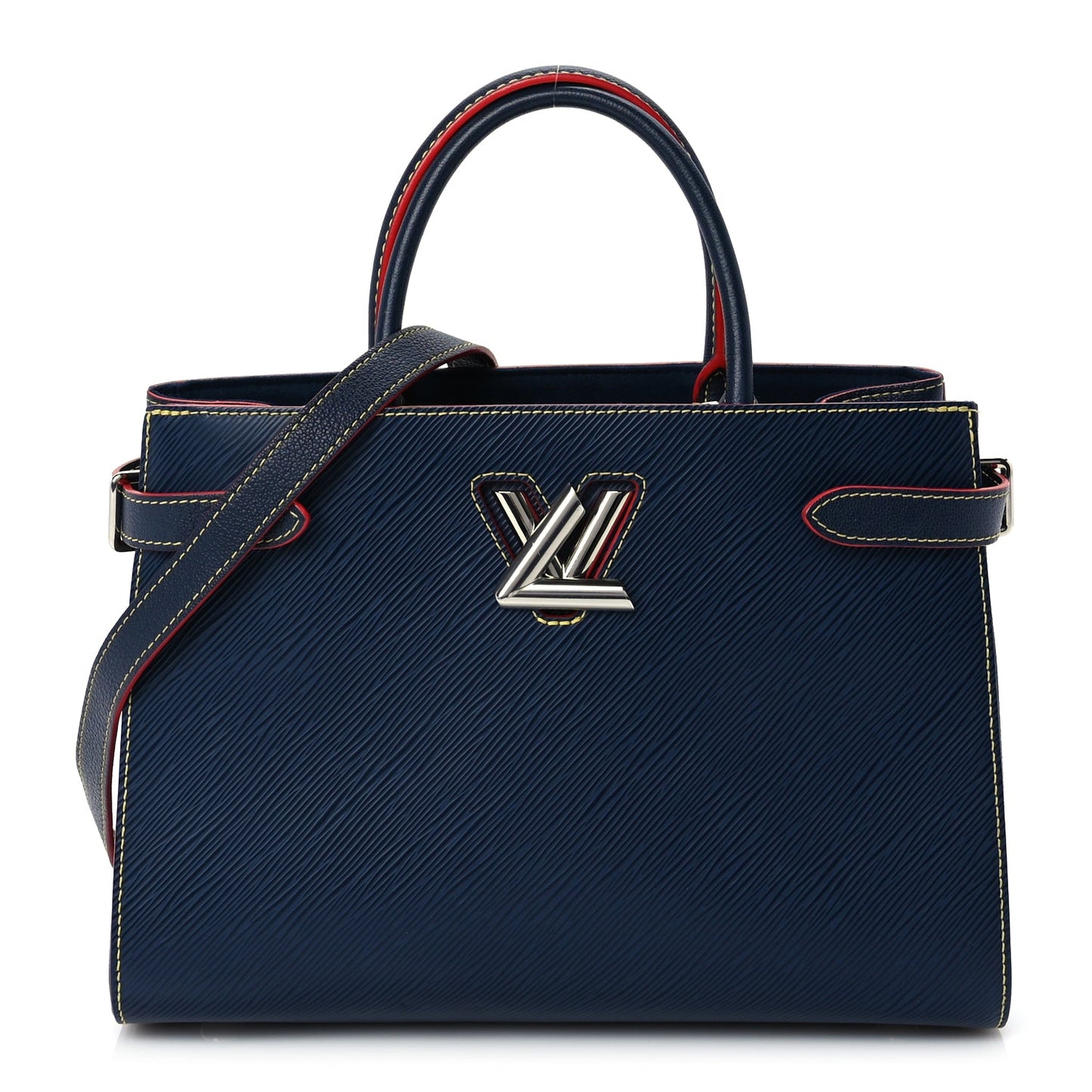 Louis Vuitton Epi Twist Tote Indigo Coquelicot