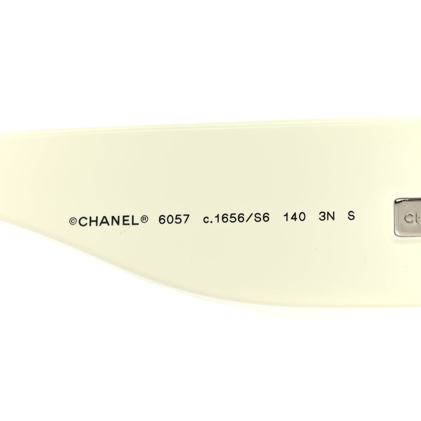Chanel Acetate Cat Eye Sunglasses 6057 Black White