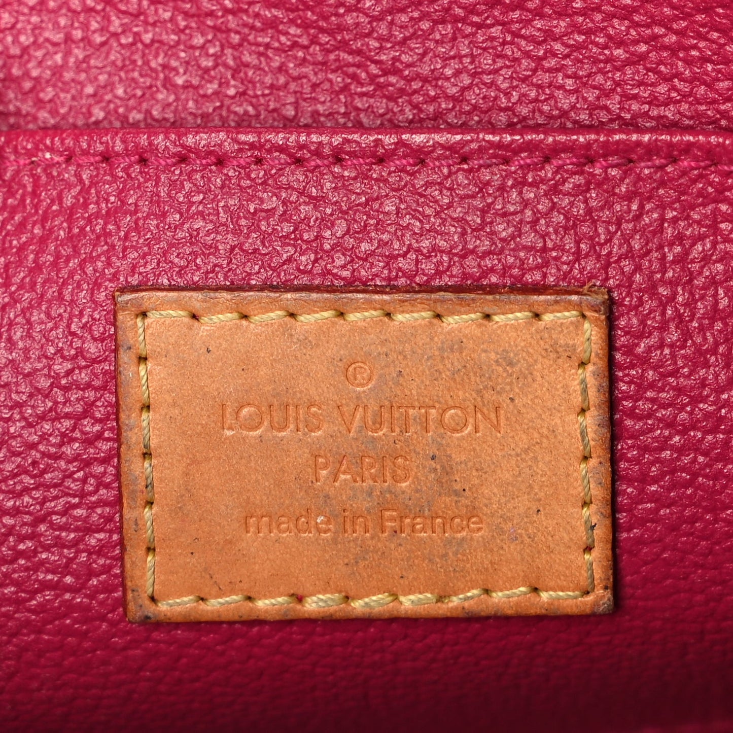 Louis Vuitton Vernis Cosmetic Pouch Rose Indien
