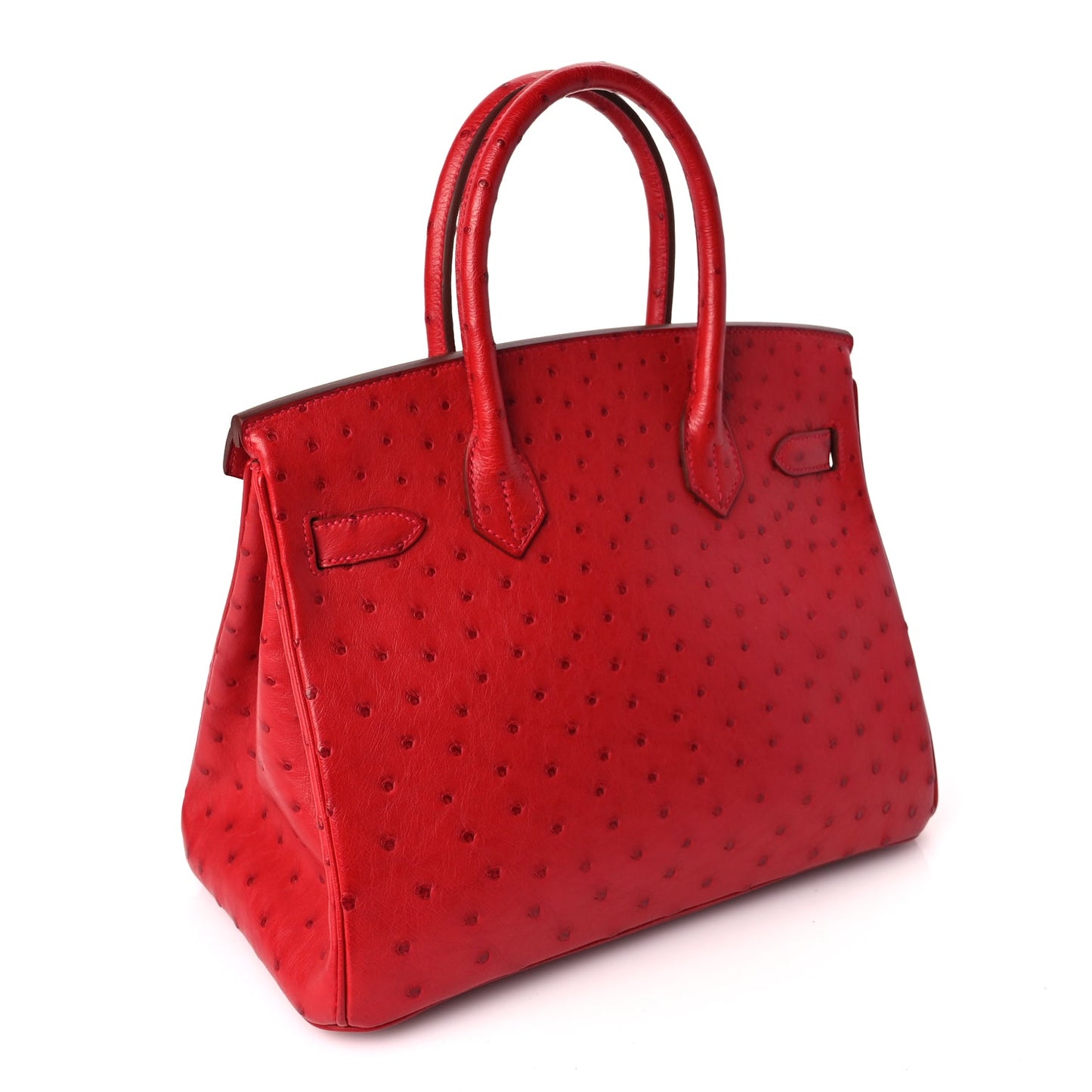 Hermes Ostrich Birkin 30 Rouge Vif