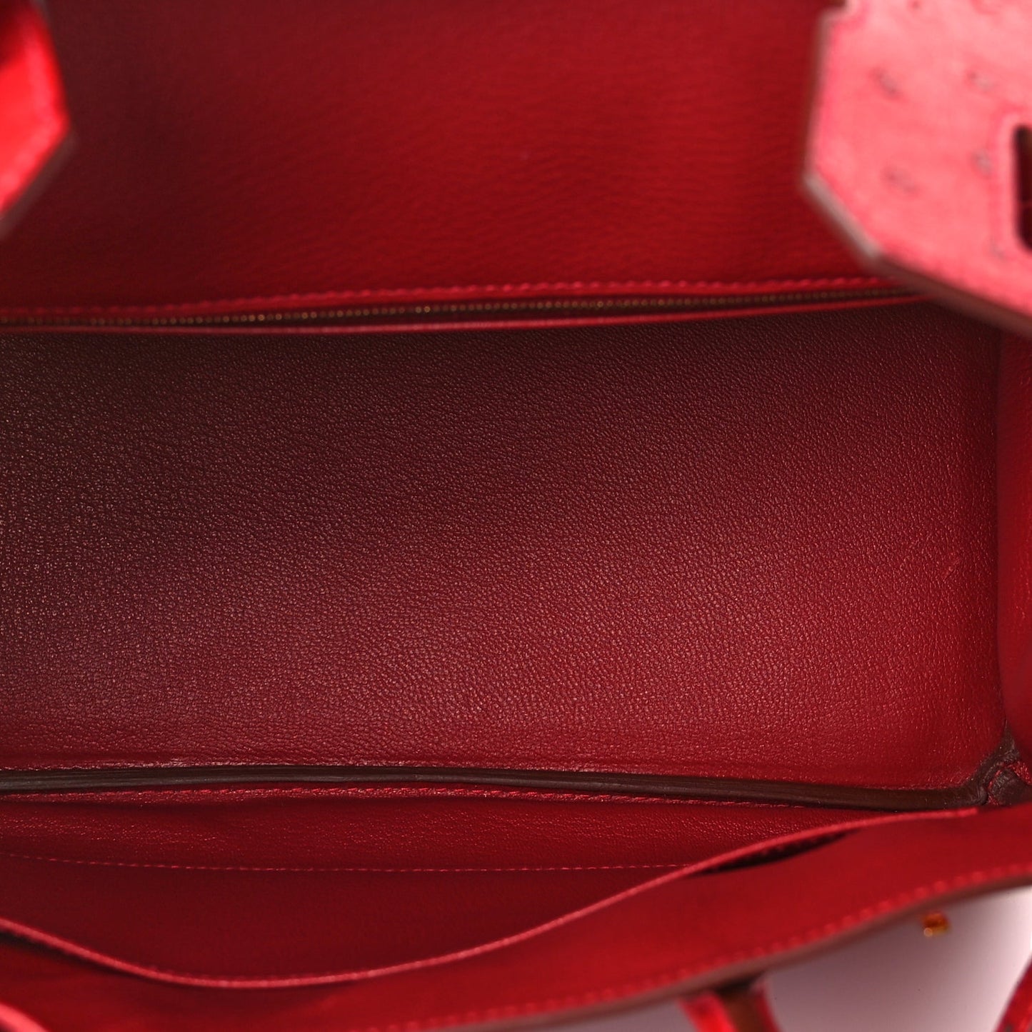 Hermes Ostrich Birkin 30 Rouge Vif