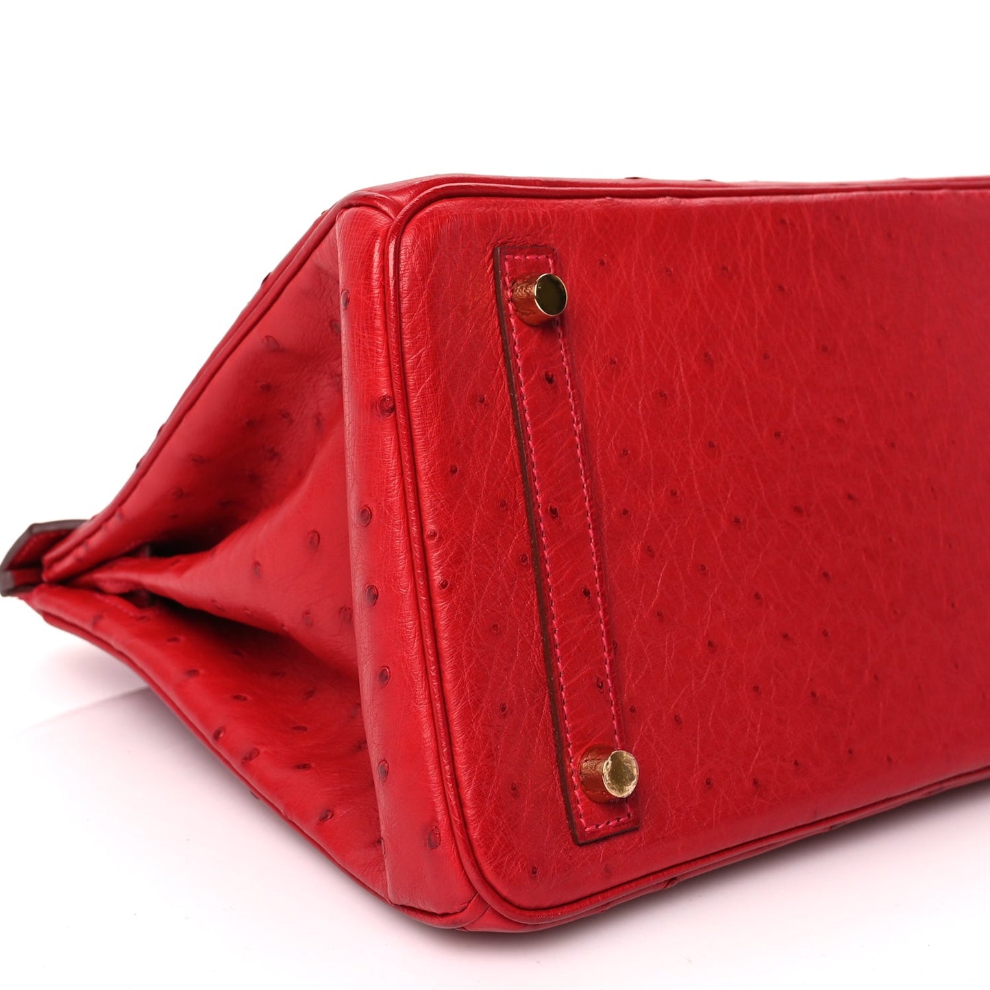 Hermes Ostrich Birkin 30 Rouge Vif