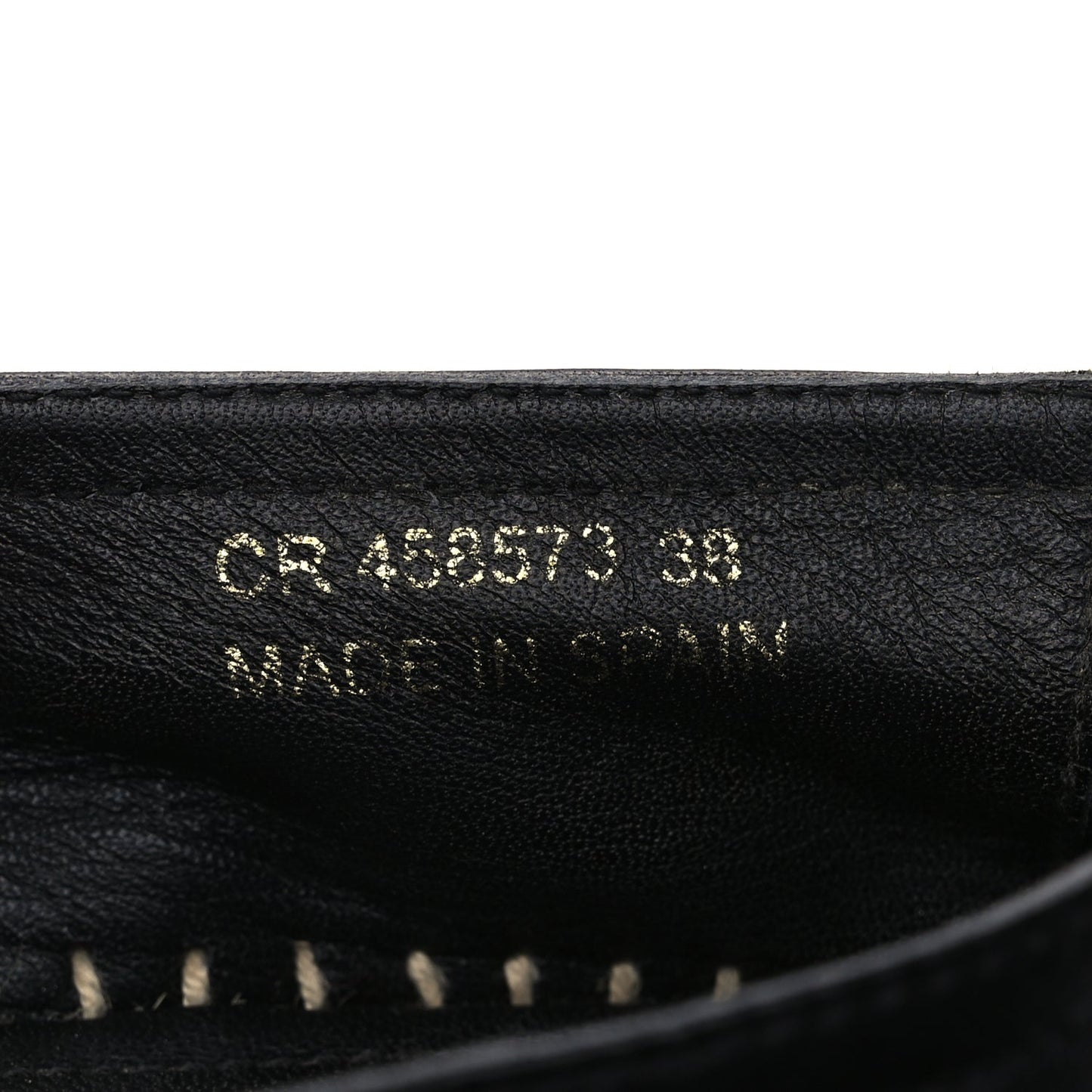 Saint Laurent Lambskin Monogram Espadrilles 38 Black