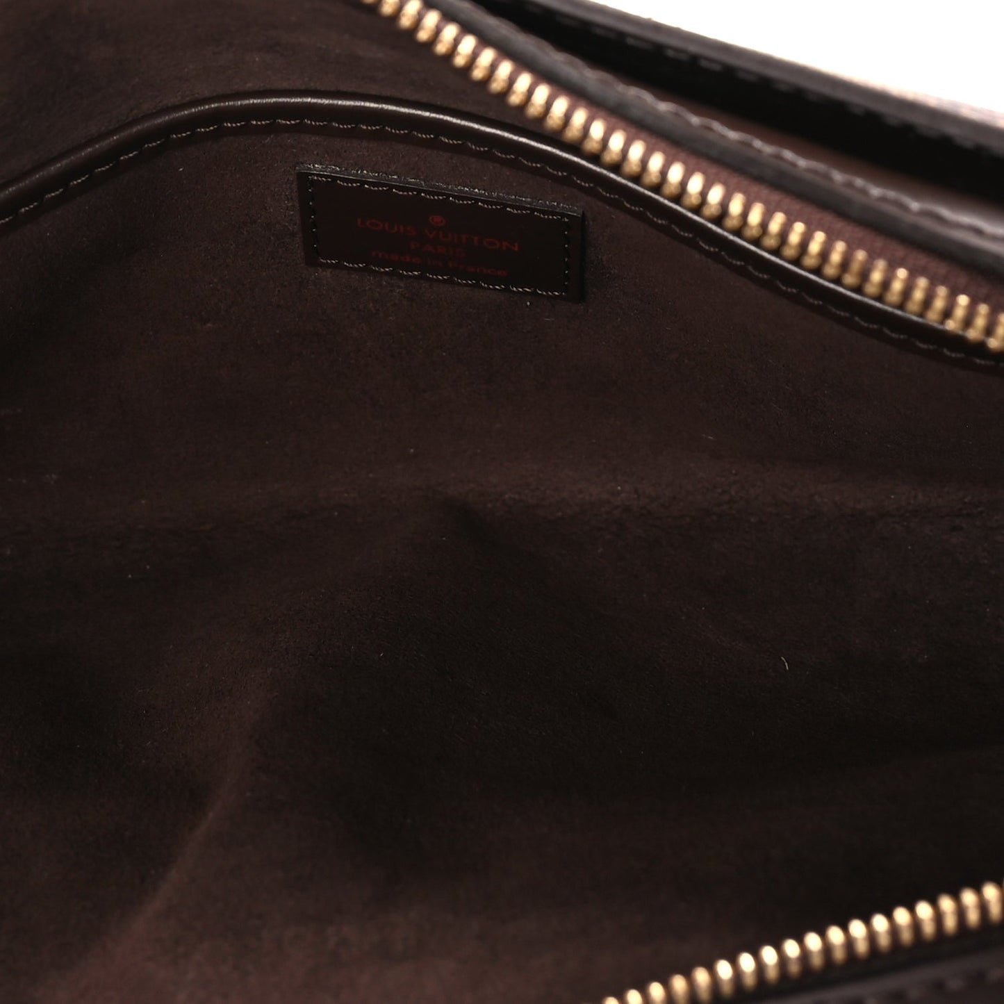 Louis Vuitton Damier Ebene Pochette Saint Louis Clutch Brown