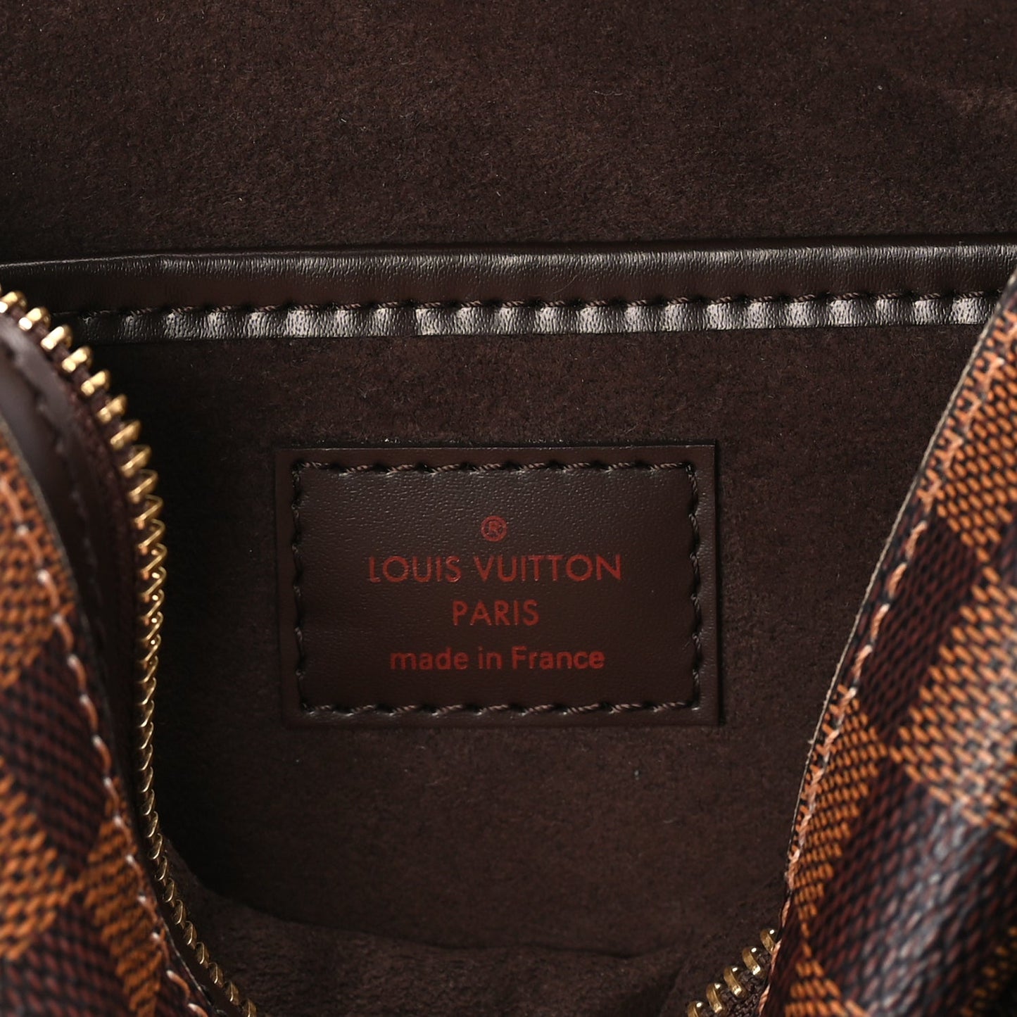 Louis Vuitton Damier Ebene Pochette Saint Louis Clutch Brown