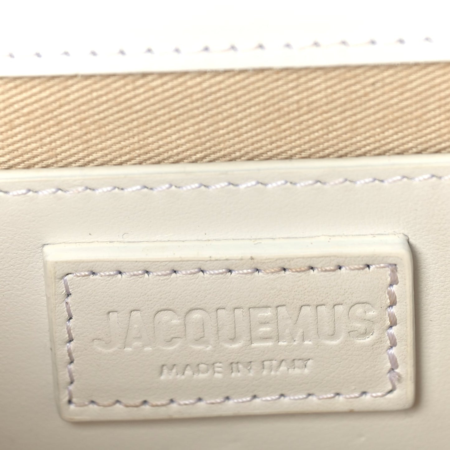 Jacquemus Smooth Calfskin Le Grand Bambino White