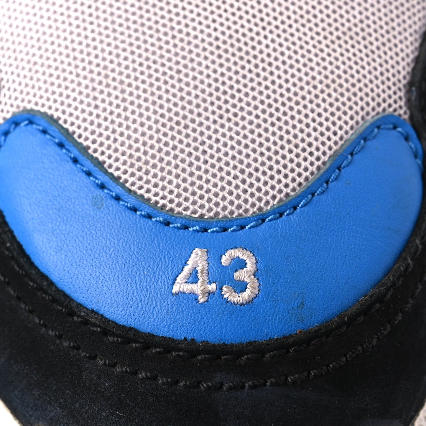 Balenciaga Fabric Mesh Mens Triple S Sneakers 43 Black Blue White