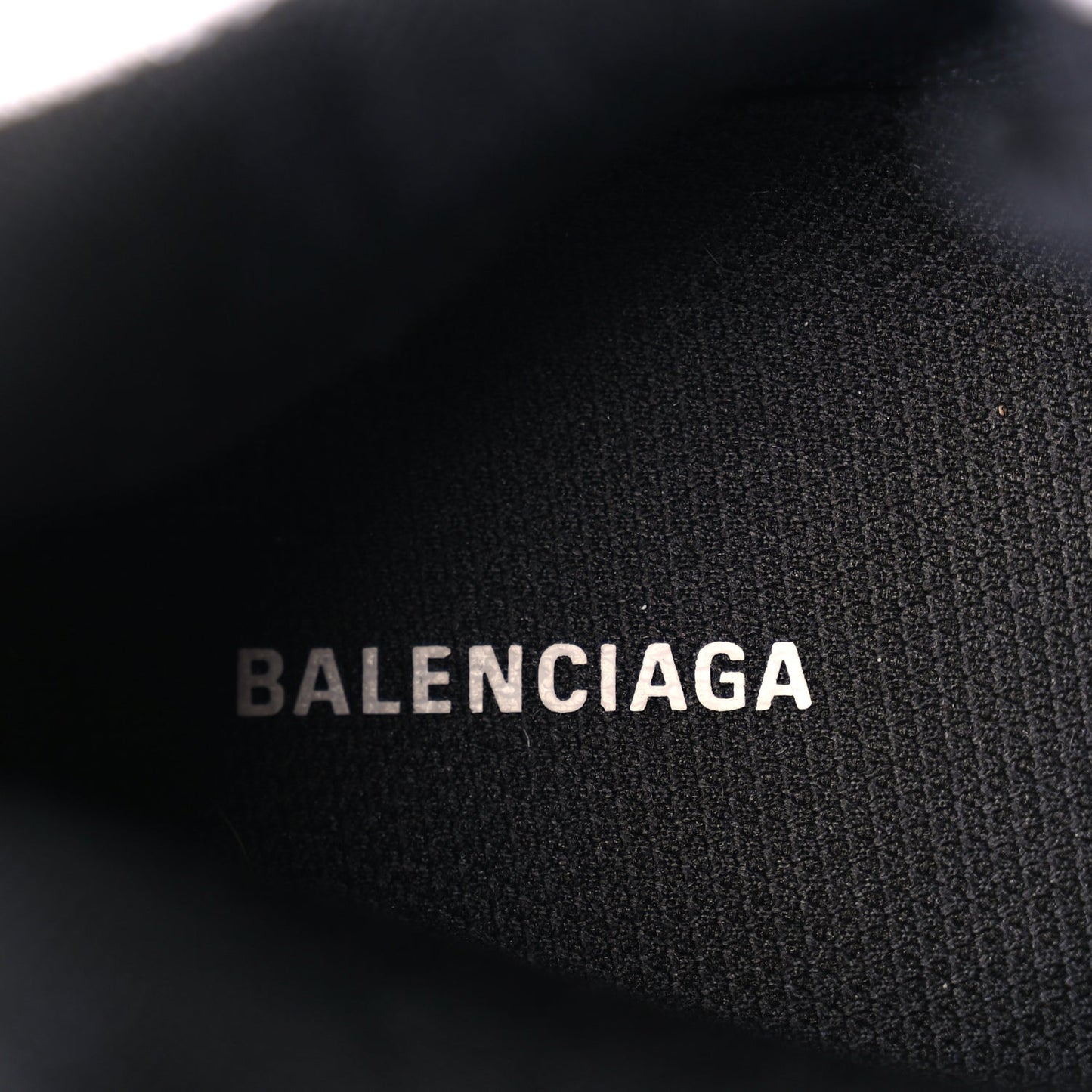 Balenciaga Fabric Mesh Mens Triple S Sneakers 43 Black Blue White