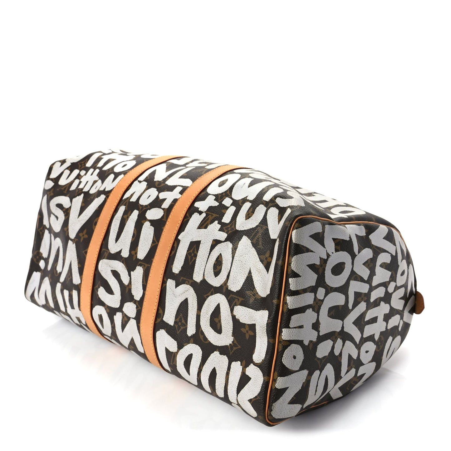 Louis Vuitton Monogram Graffiti Keepall 50  Silver