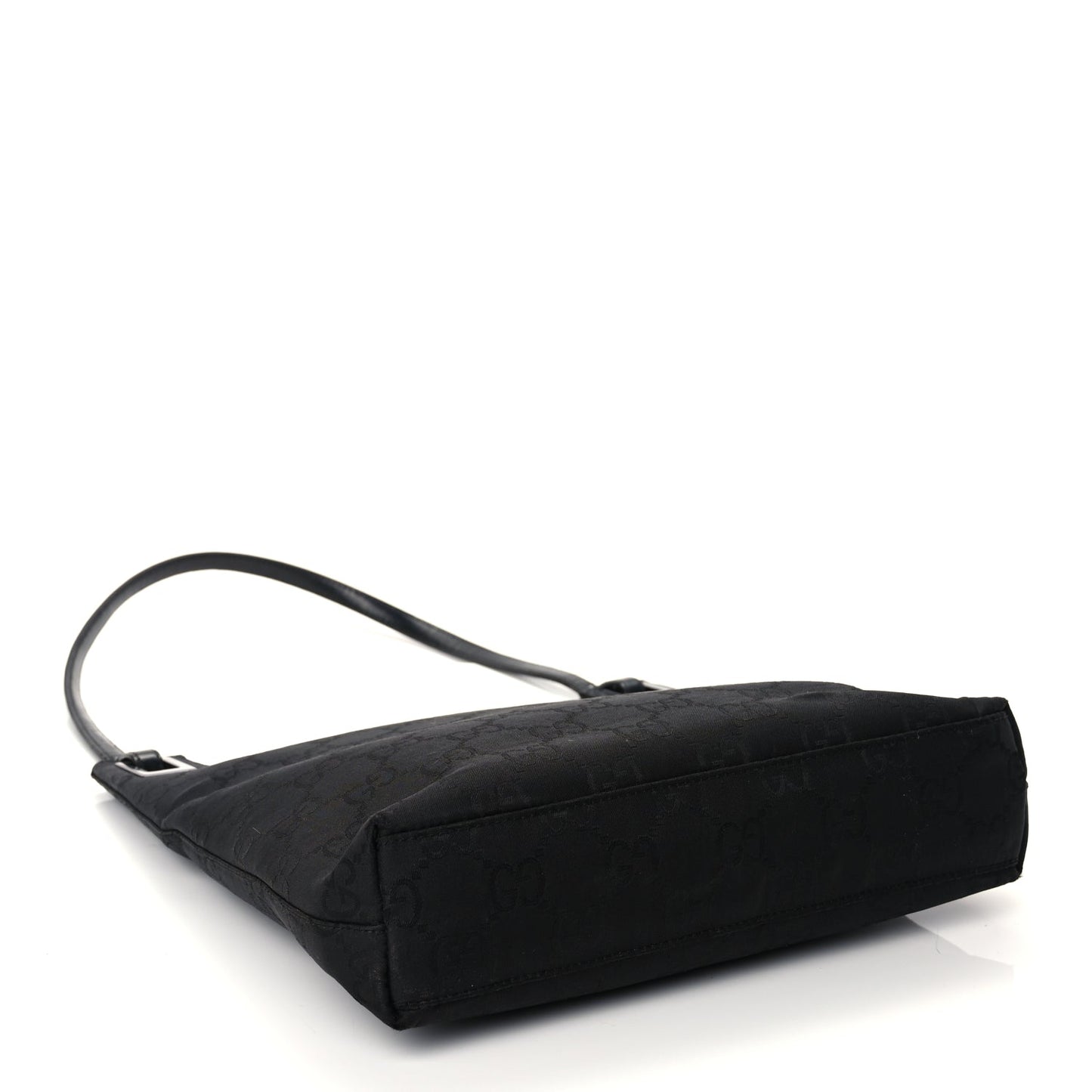 Gucci Nylon Monogram Shoulder Bag Black